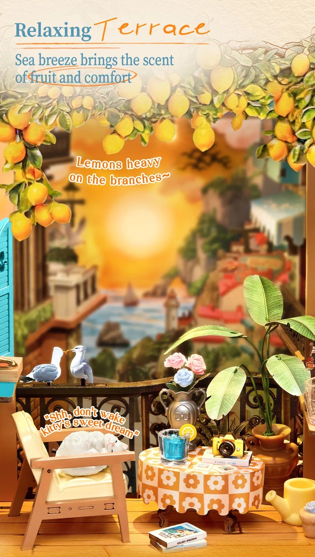 Rolife DIY Book Nook Kit - Sunset Isle TGB18