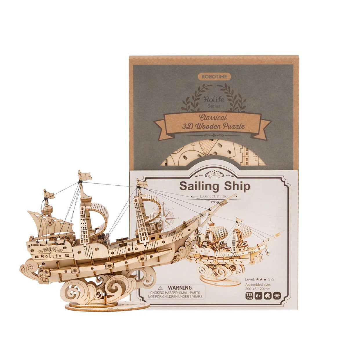 Rolife Cruise Ship Model 3D Wooden Puzzle ROETG306