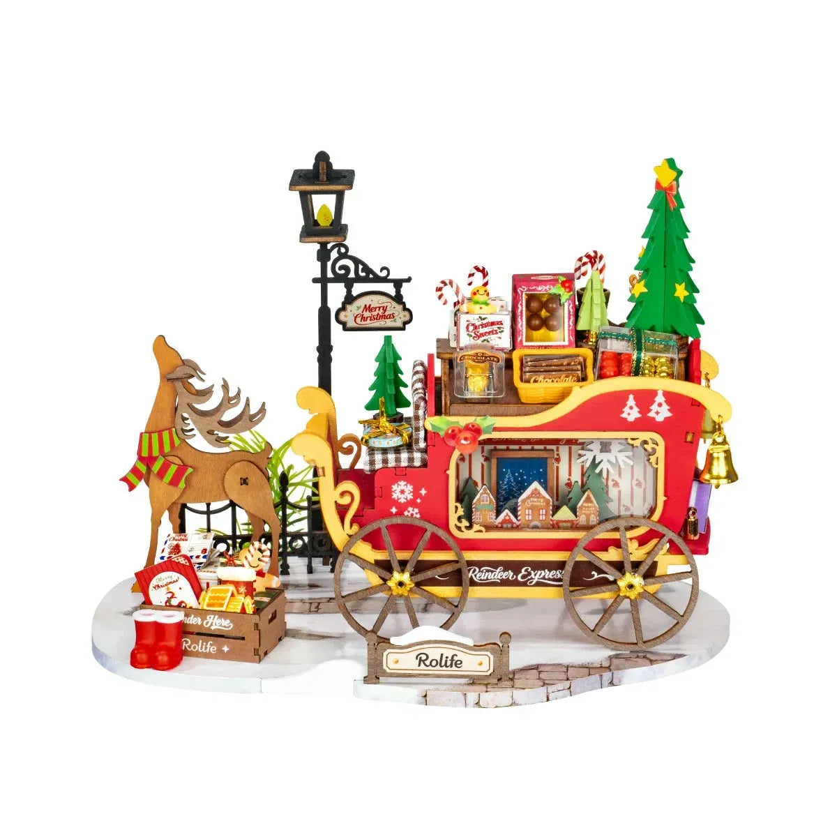Rolife Reindeer Express 3D Wooden Puzzle