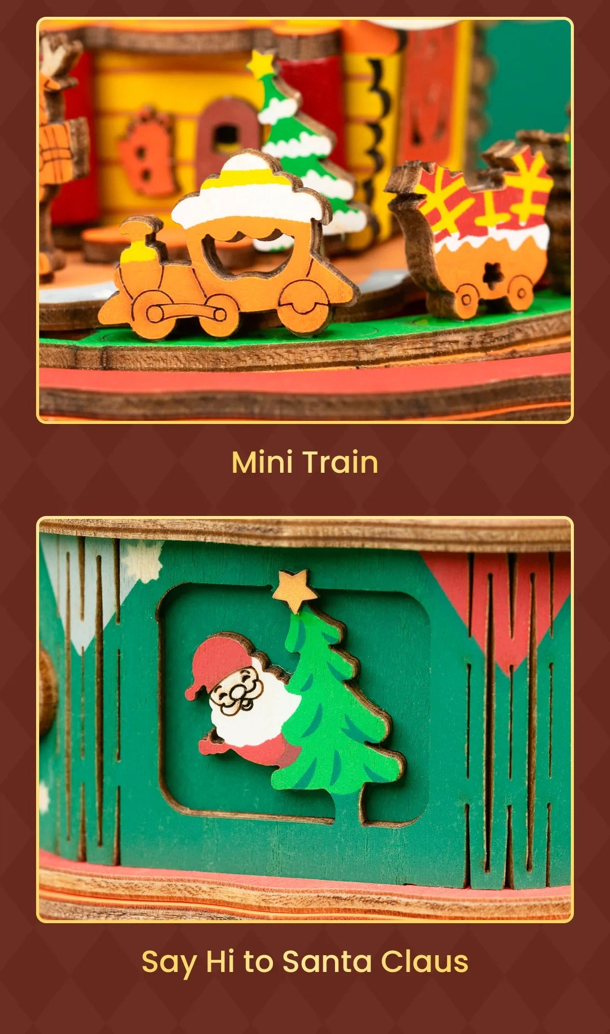 Rolife DIY Music Box - Christmas Town AM46