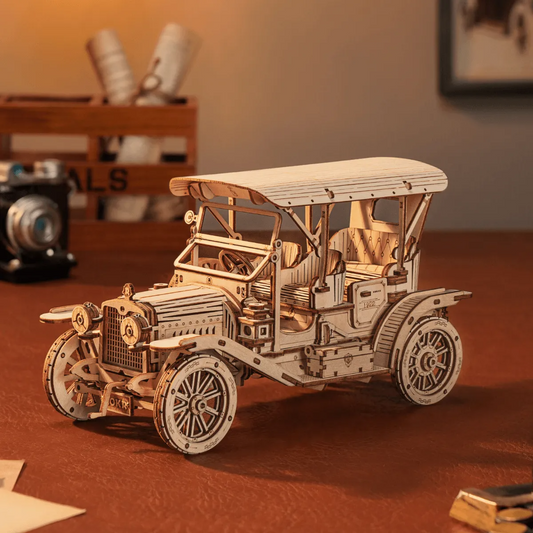ROKR Vintage Car 3D Wooden Puzzle