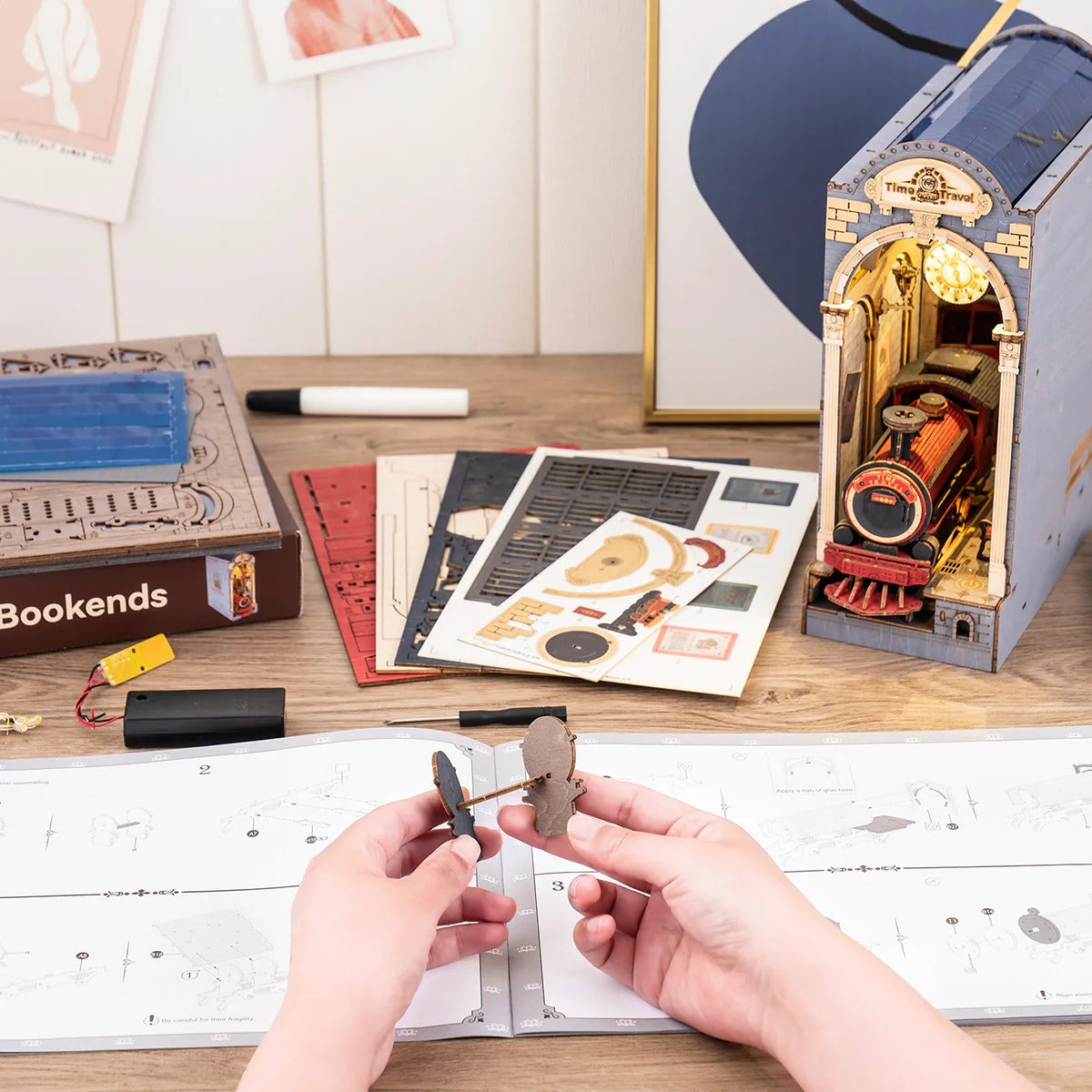 Rolife Time Travel DIY Book Nook Shelf Insert