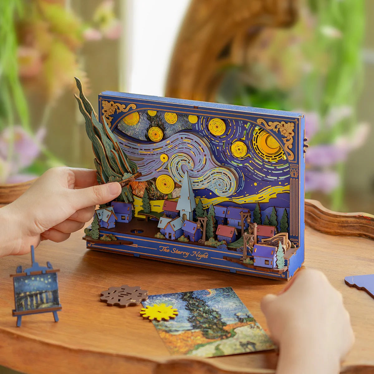 The Starry Night Wall Art 3D Wooden Puzzle TH003