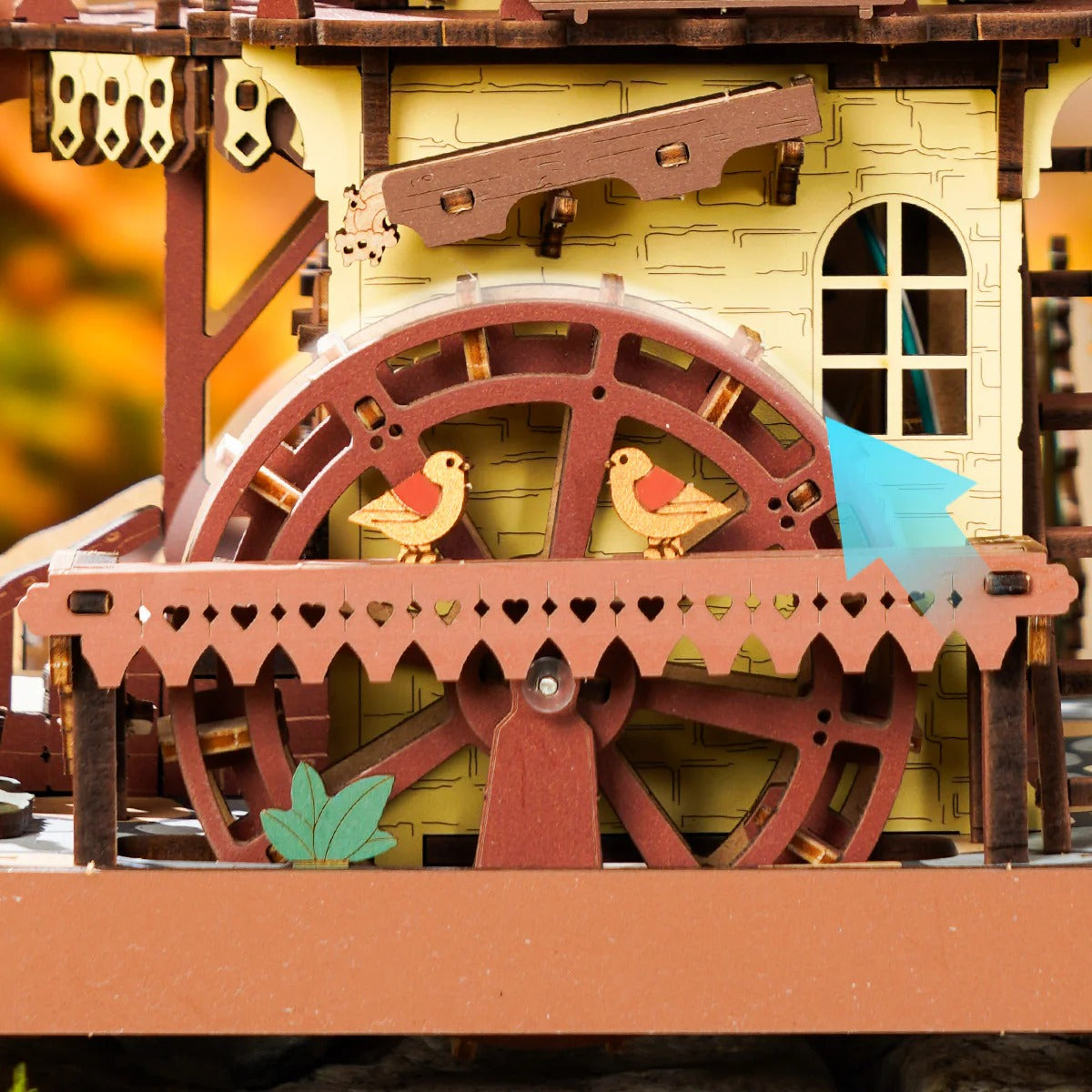 ROKR Cuckoo Clock Mechanical 3D Wooden Puzzle Colored
