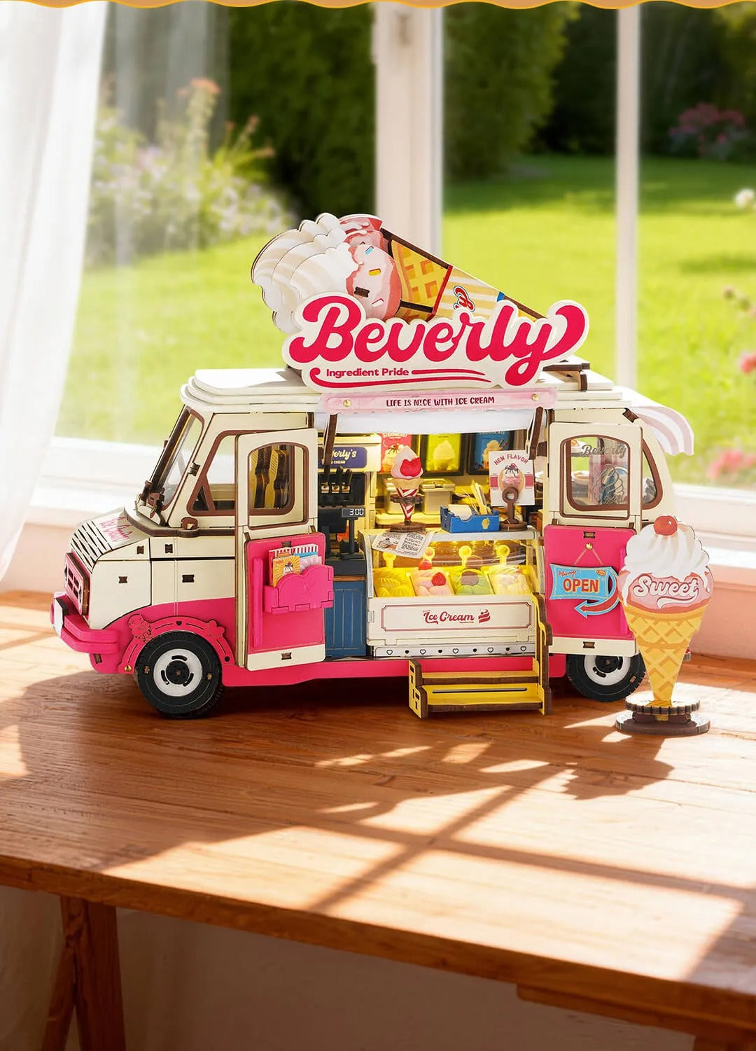Rolife 3D Wooden Puzzle - Beverly's Ice Cream Truck TGS06