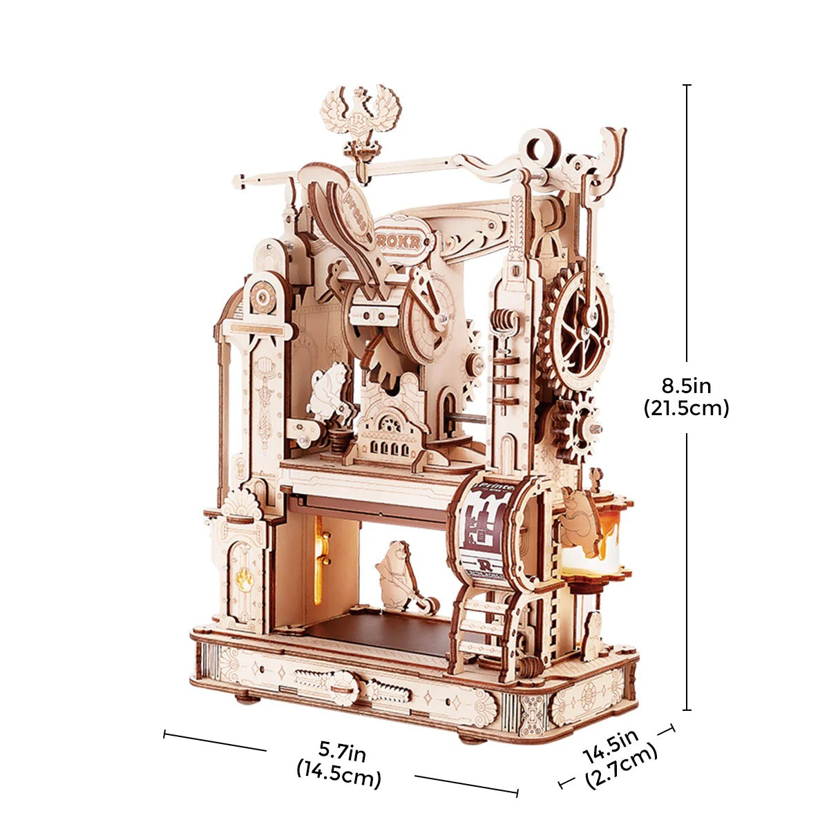 ROKR Printing Press 3D Wooden Puzzle