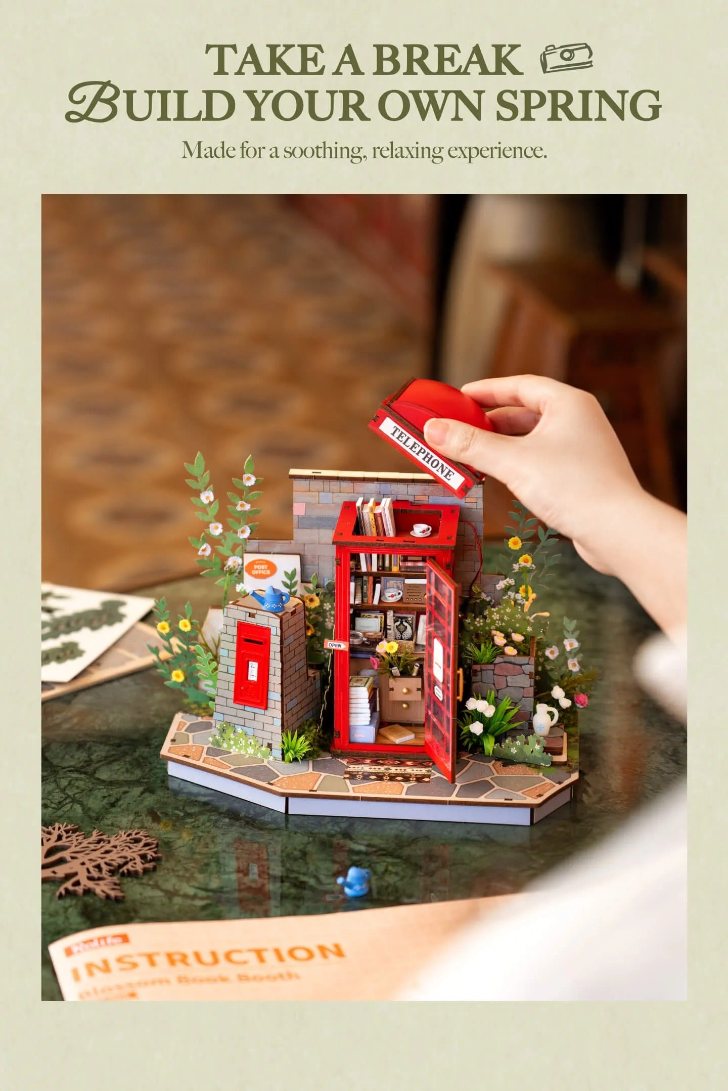 Rolife 3D Wooden Puzzle - Blossom Book Booth TGS05