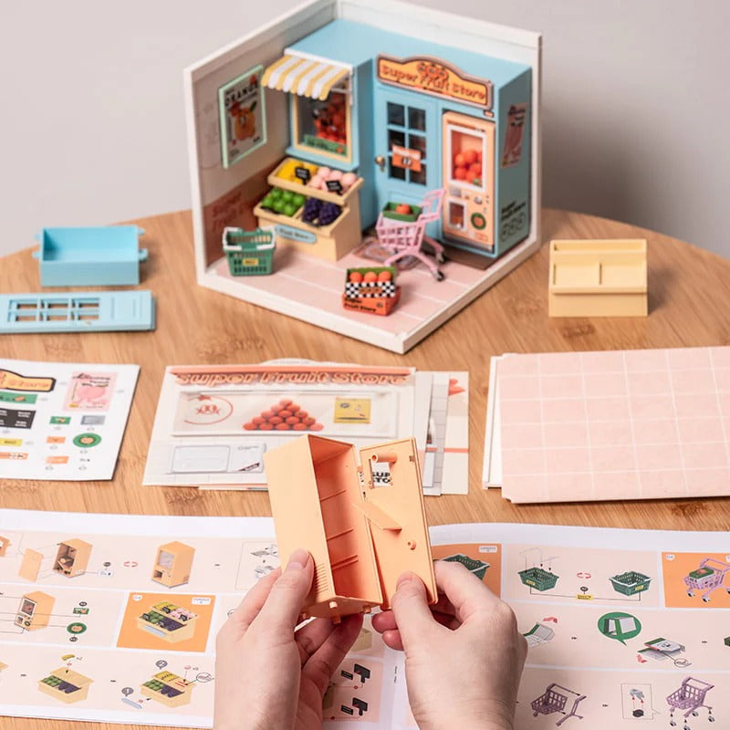 Rolife Super Creator Super Fruit Store Plastic DIY Miniature House Kit