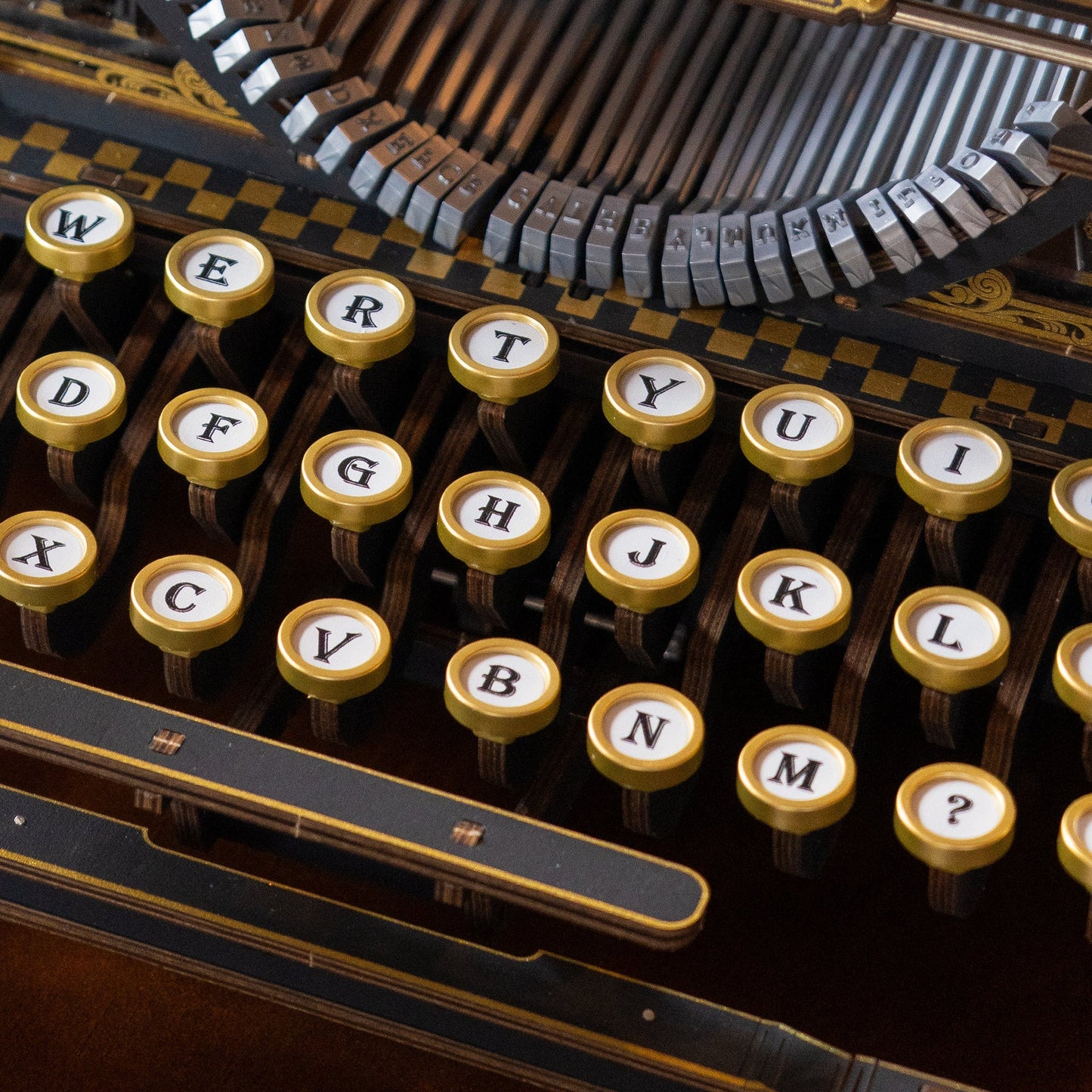 ROKR Mechanical Typewriter 3D Wooden Puzzle - Classic Version