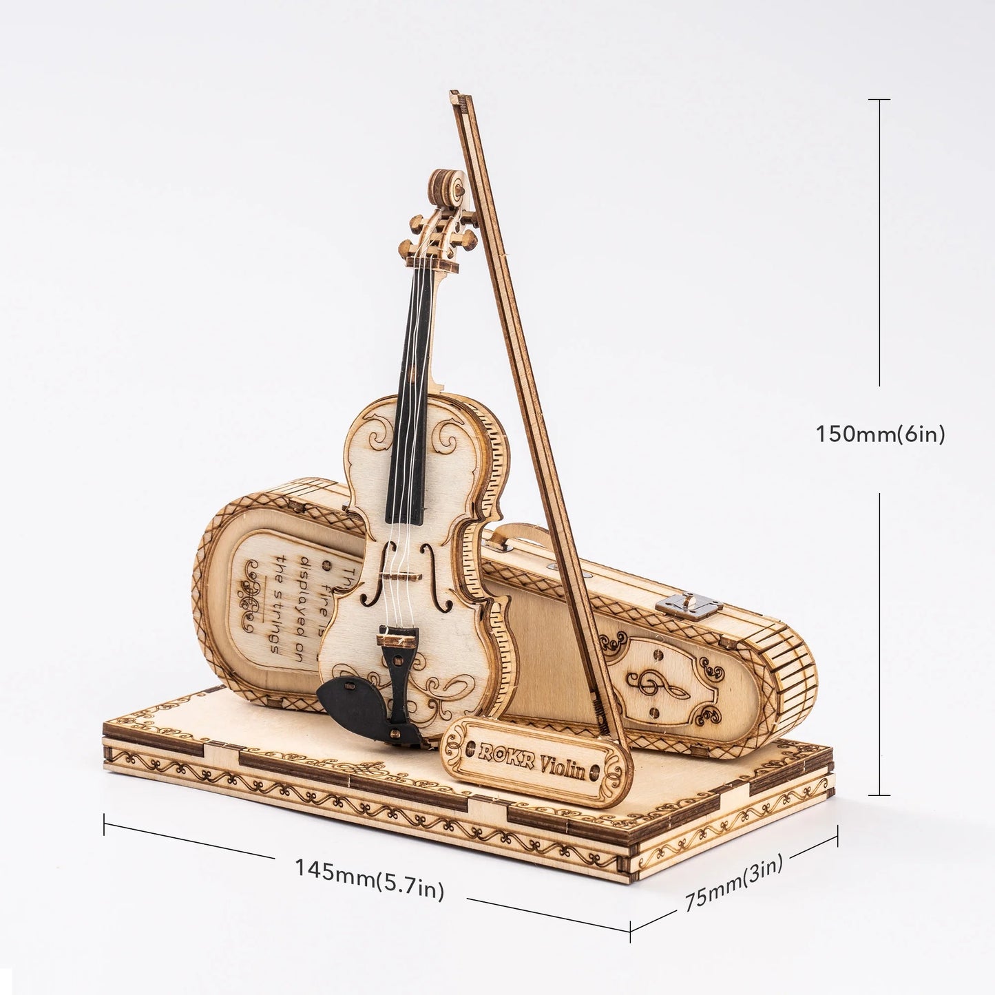 ROKR Violin Capriccio Model 3D Wooden Puzzle
