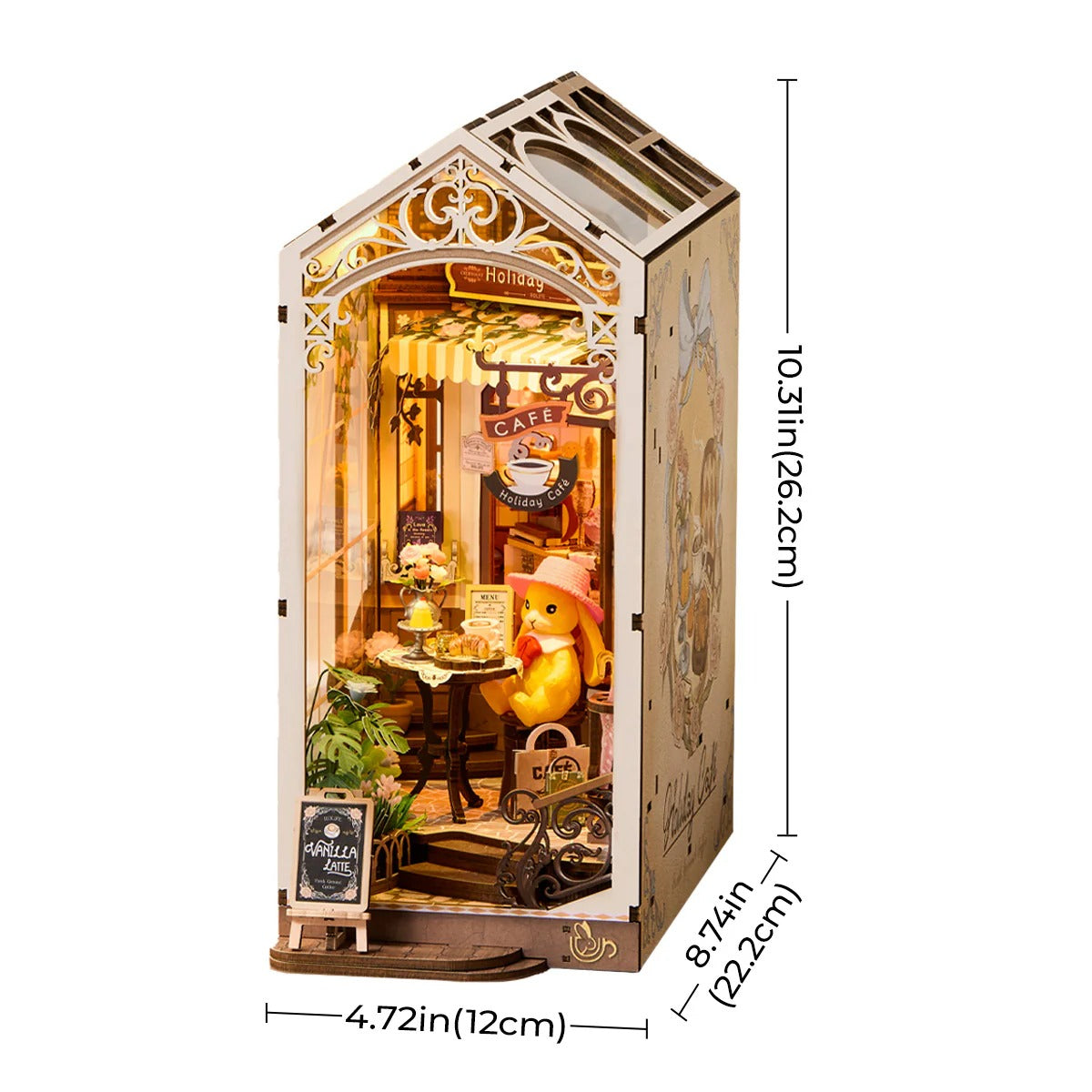 Rolife Holiday Cafe DIY Book Nook Kit TGB15