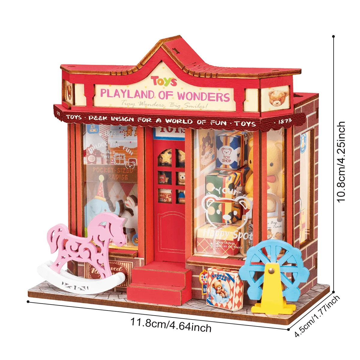 Rolife Whimsy Toy Shop DIY Miniature House Kit DS044