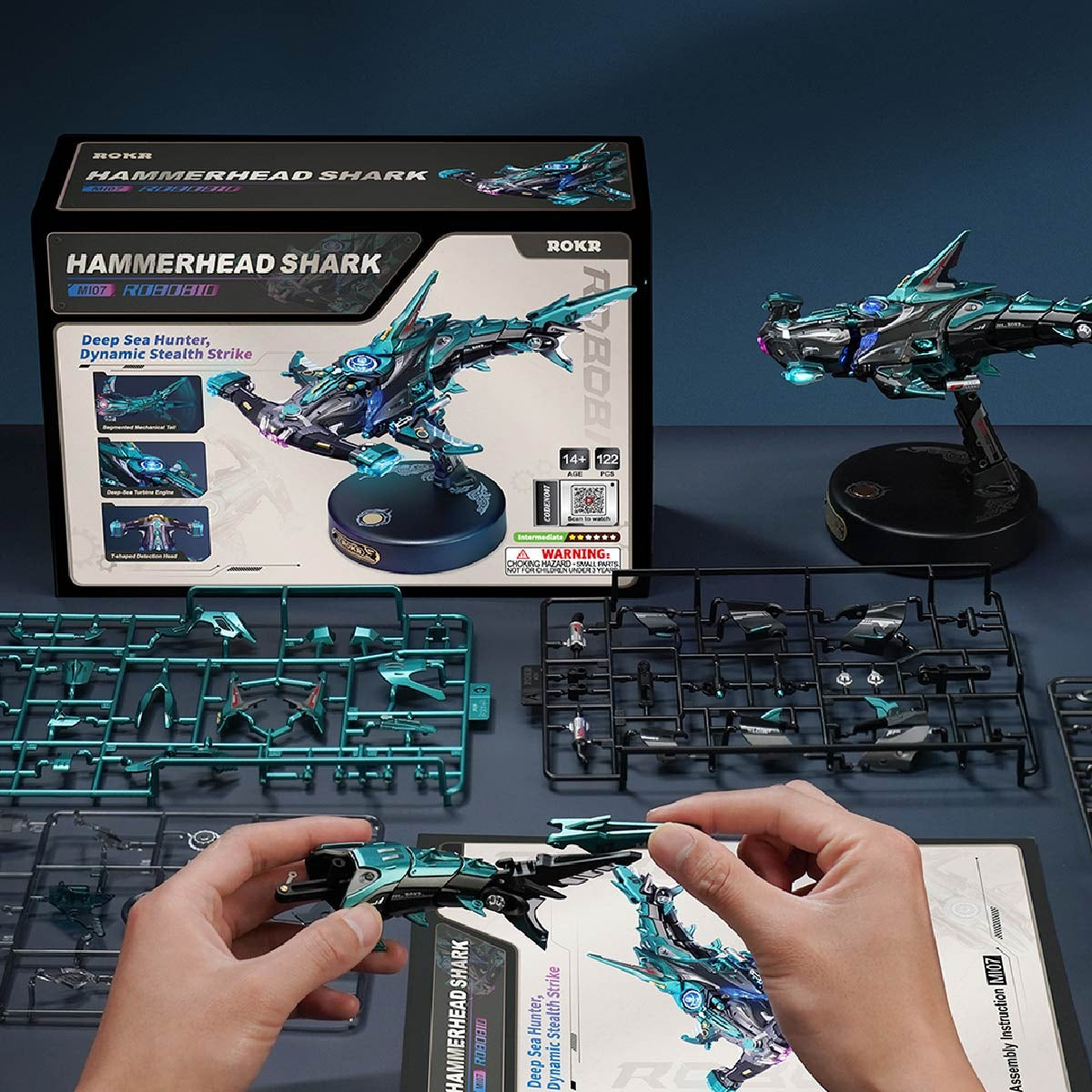 ROKR Hammerhead Shark DIY Model 3D Puzzle MI07