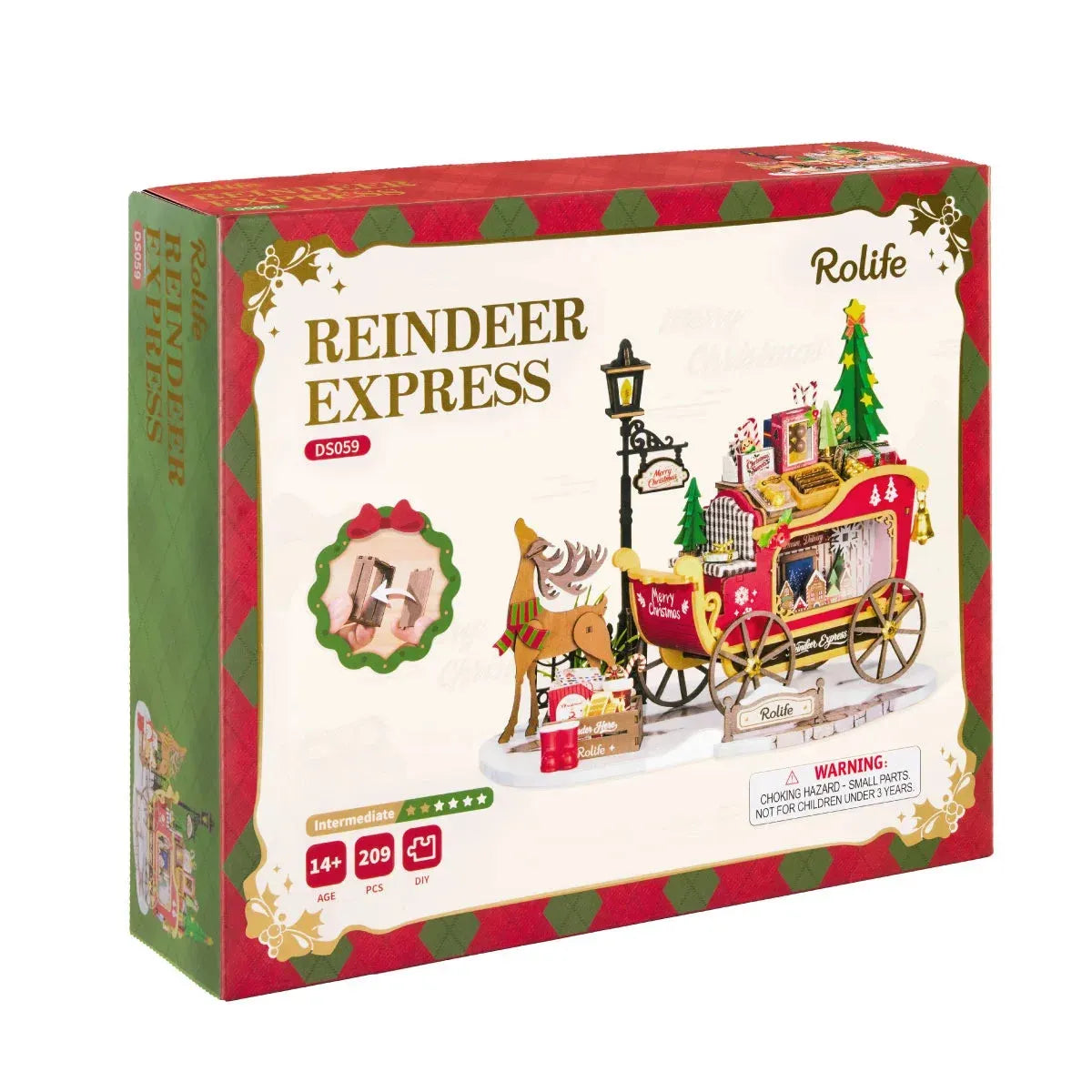 Rolife Reindeer Express 3D Wooden Puzzle