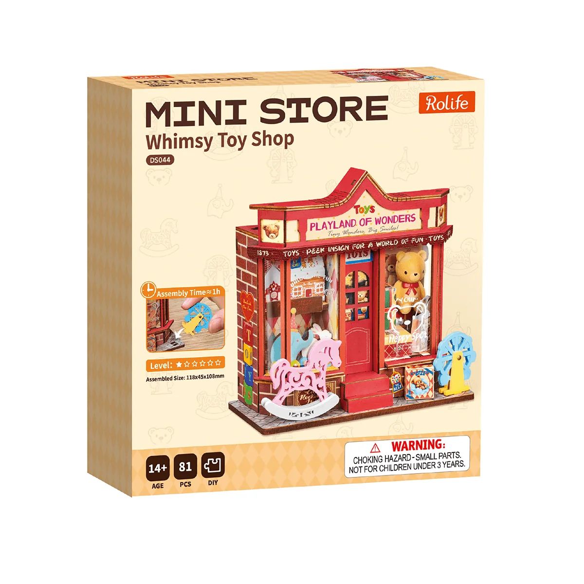 Rolife Whimsy Toy Shop DIY Miniature House Kit DS044