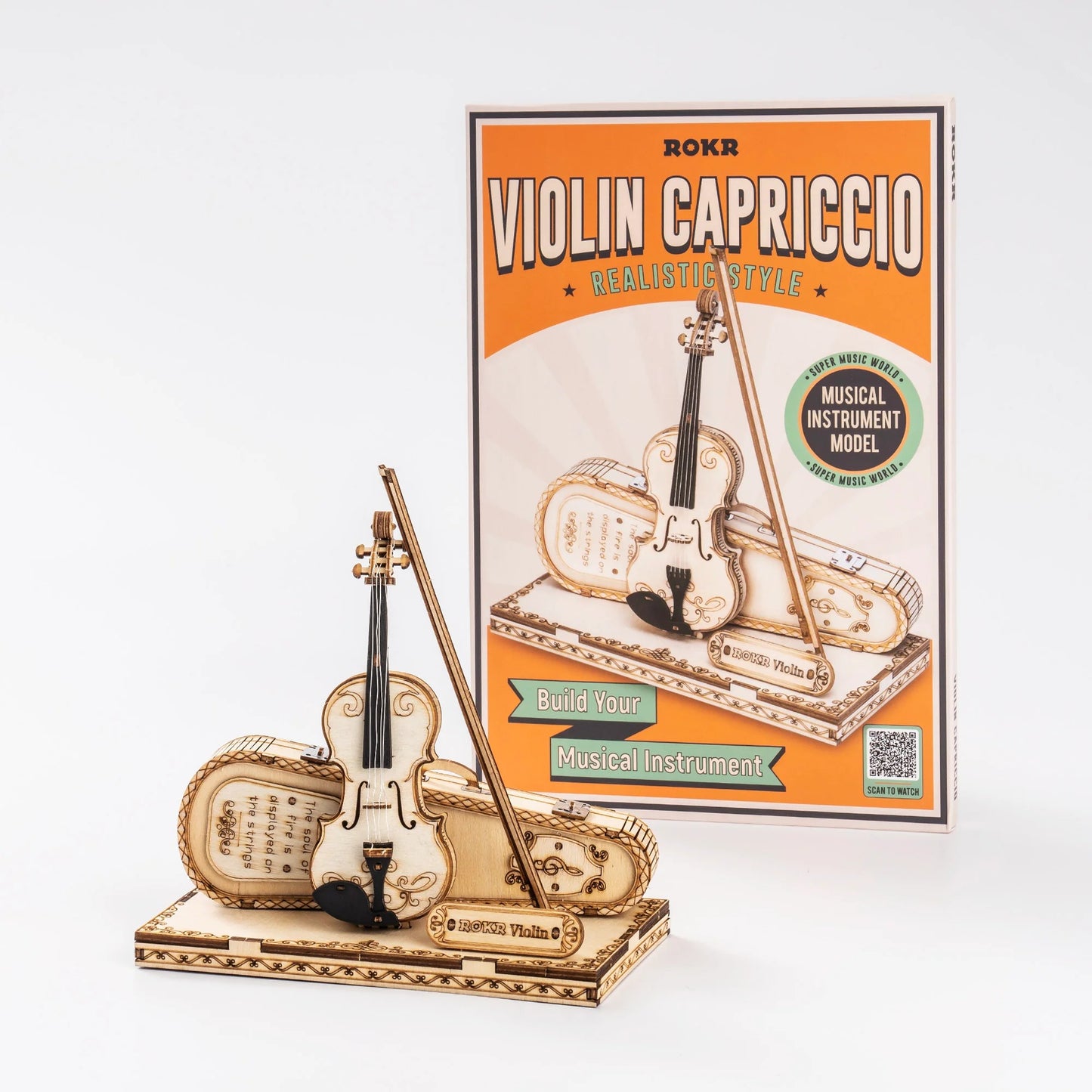 ROKR Violin Capriccio Model 3D Wooden Puzzle