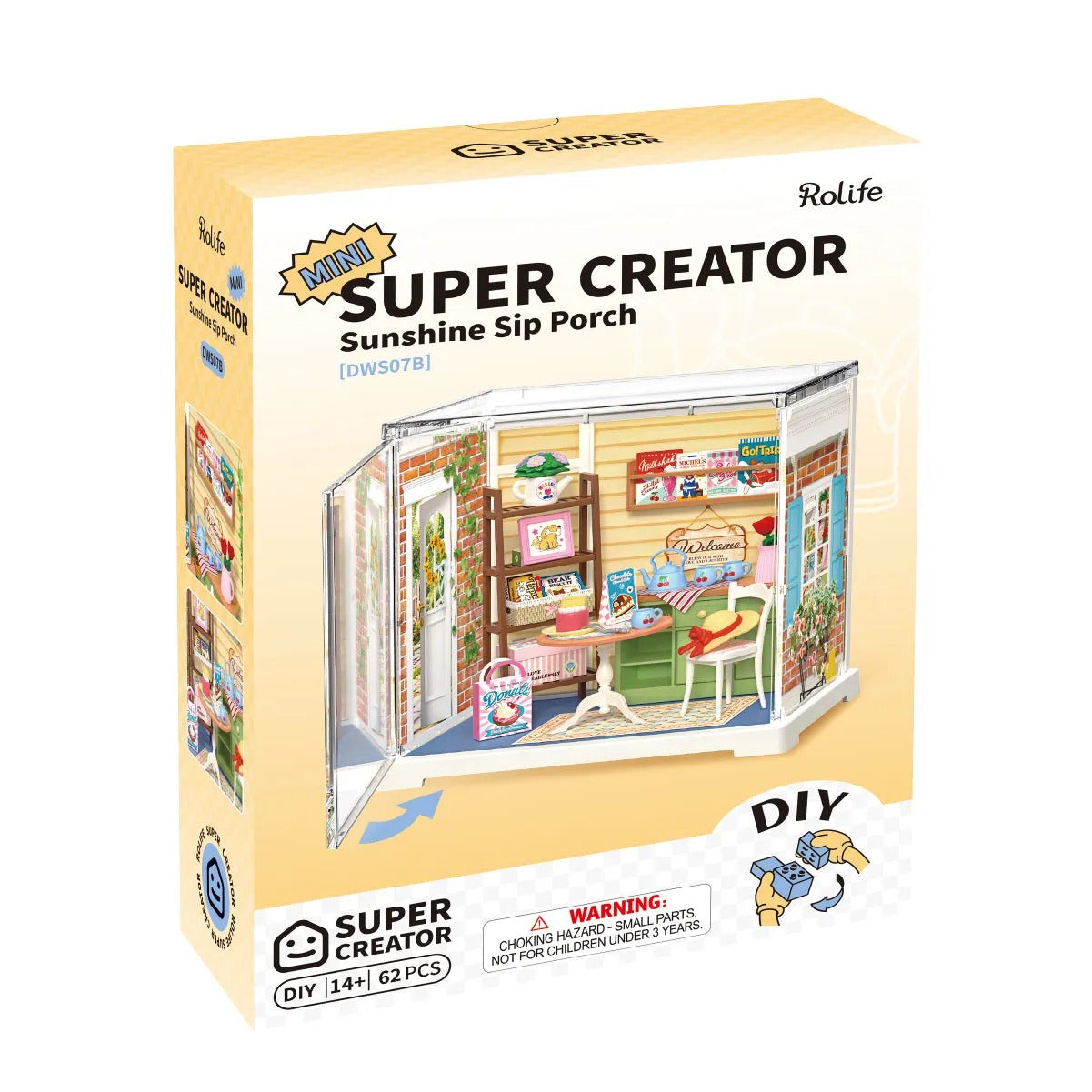 Rolife Sunshine Sip Porch Mini Super Creator DIY Miniature House DWS07B