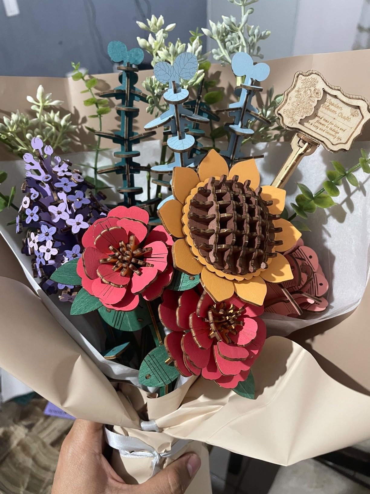 Rowood Wooden Flower Bouquet