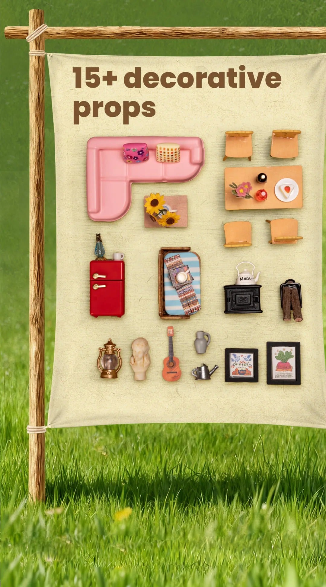 Rolife A-Frame Cabin DIY Miniature House Kit
