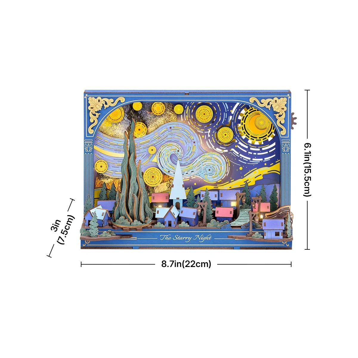 The Starry Night Wall Art 3D Wooden Puzzle TH003