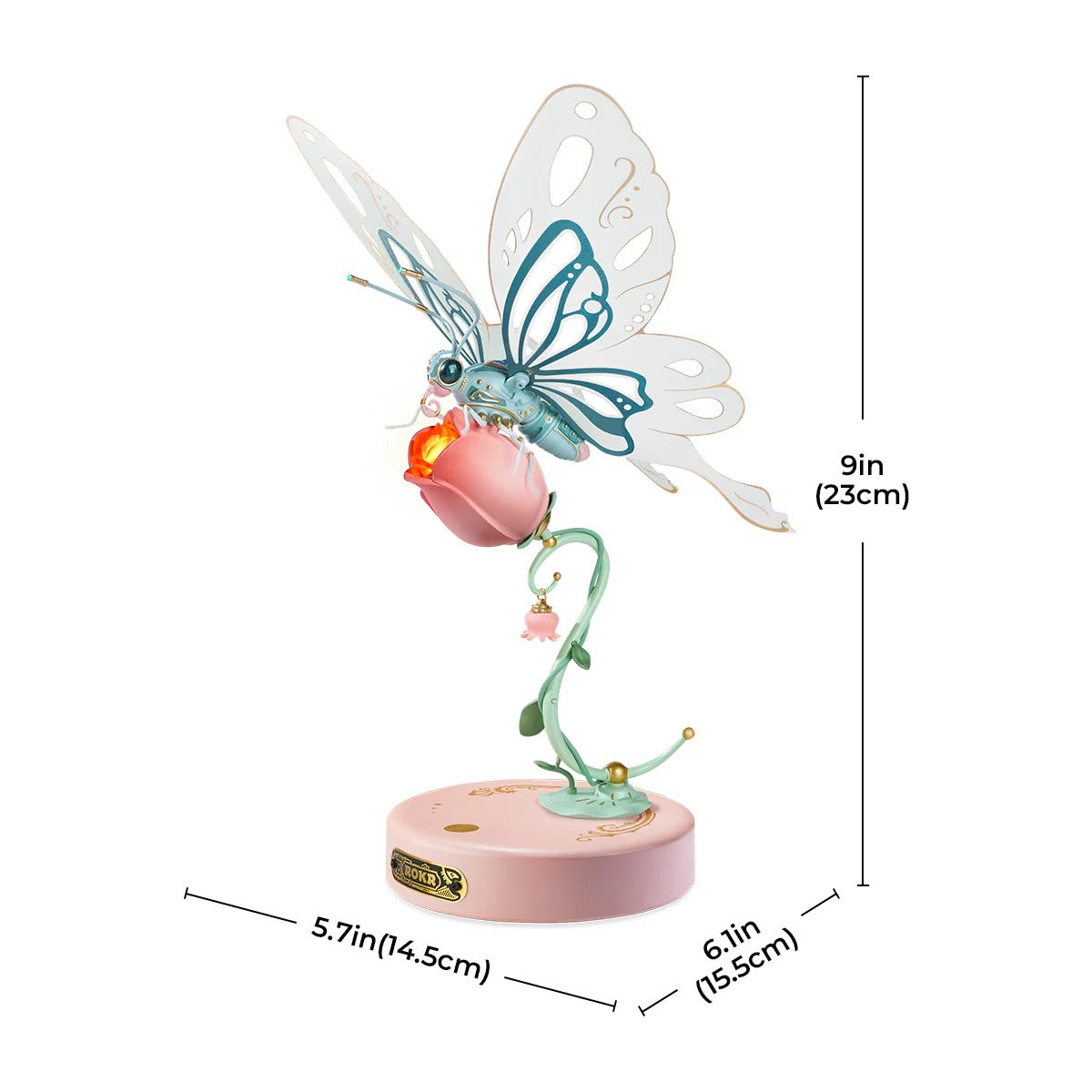 ROKR Butterfly (Blue) Model DIY 3D Puzzle