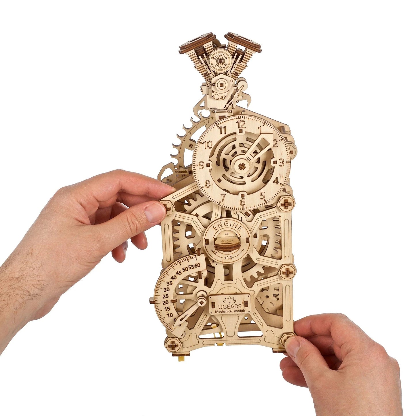 Ugears Engine Clock - 265 Pieces (Advanced)