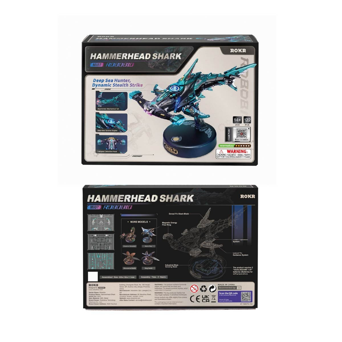ROKR Hammerhead Shark DIY Model 3D Puzzle MI07