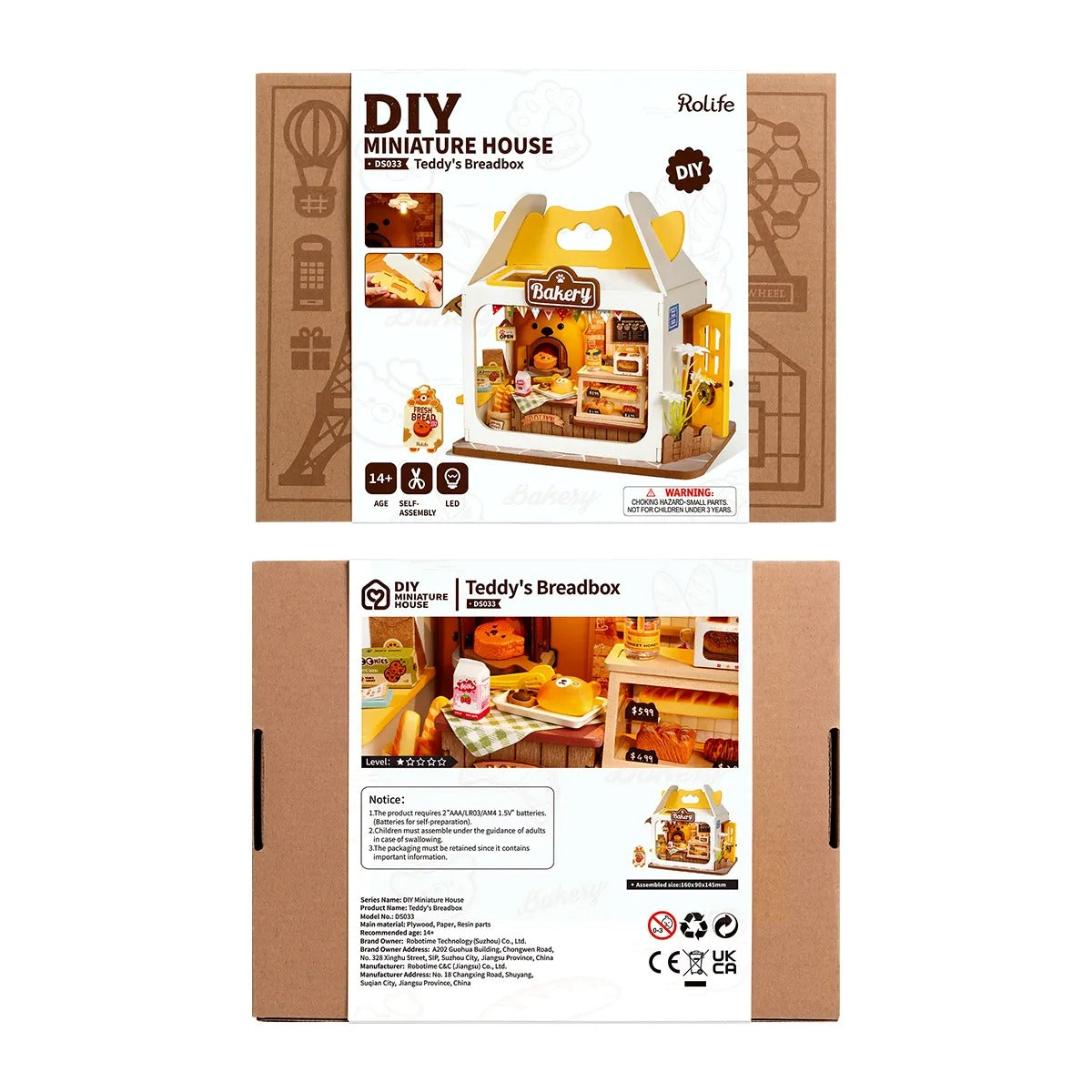 Rolife Teddy's Breadbox DIY Miniature House Kit