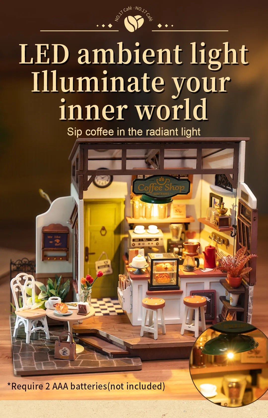 Rolife DIY Miniature House - Slow Life Cafe DG162