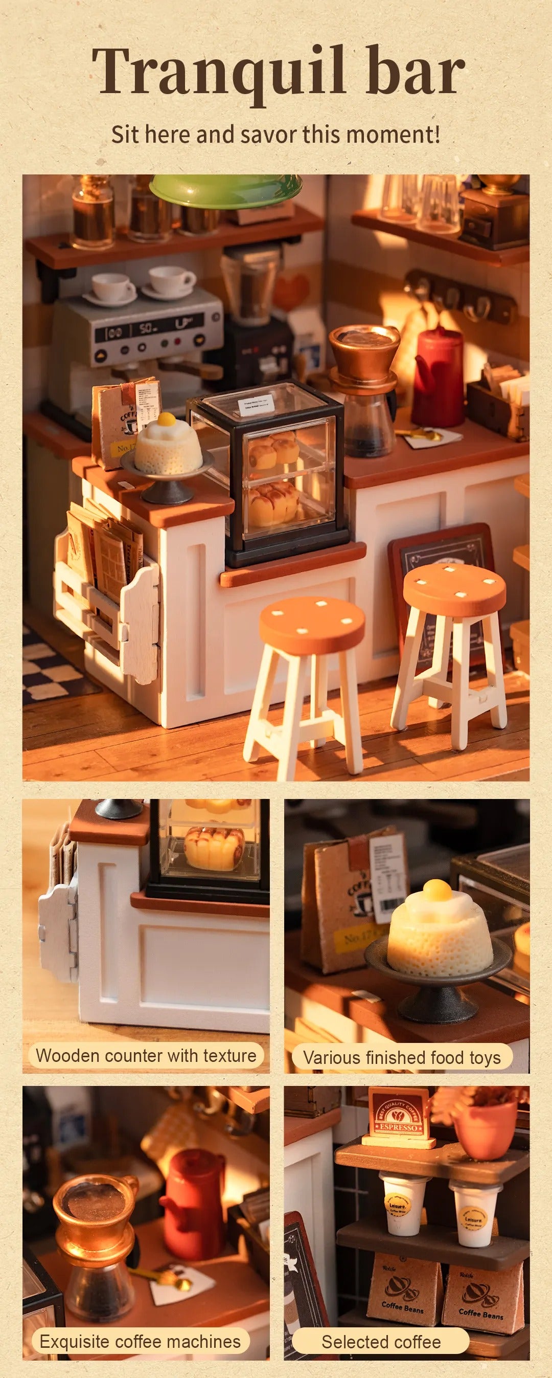 Rolife DIY Miniature House - Slow Life Cafe DG162
