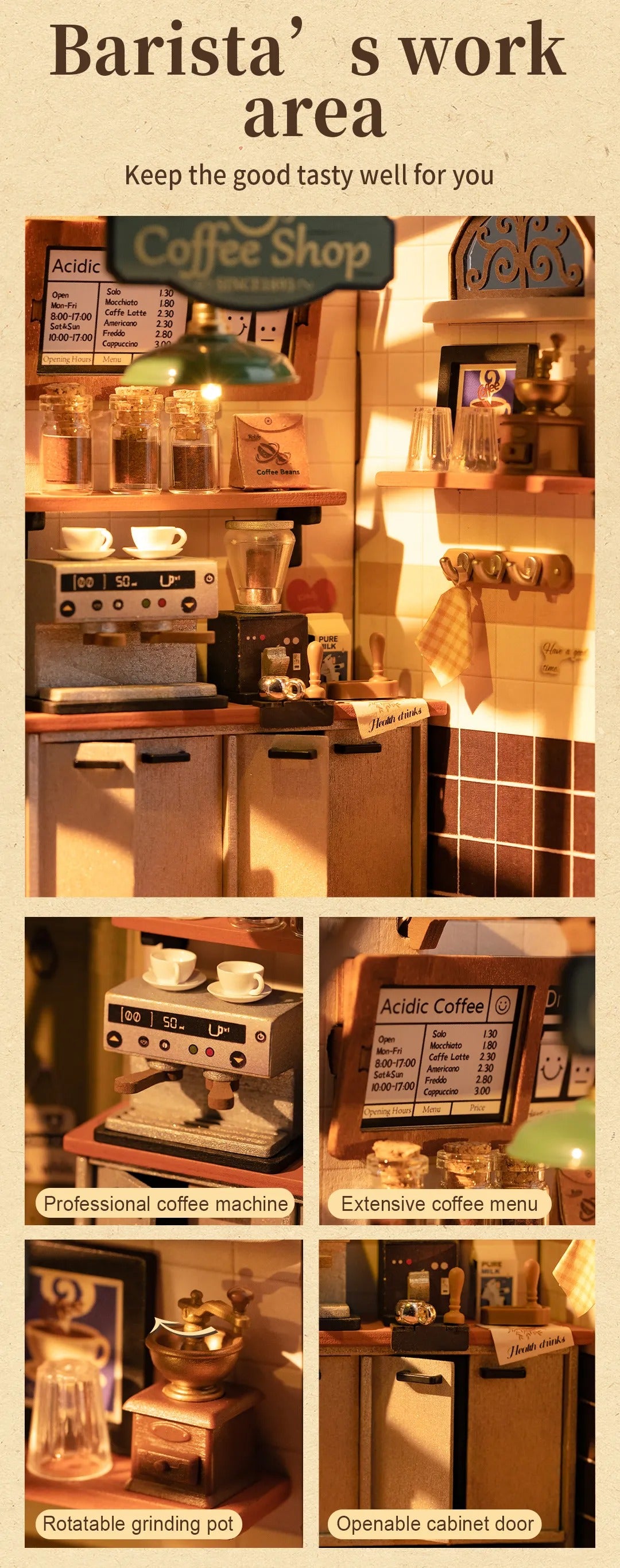 Rolife DIY Miniature House - Slow Life Cafe DG162