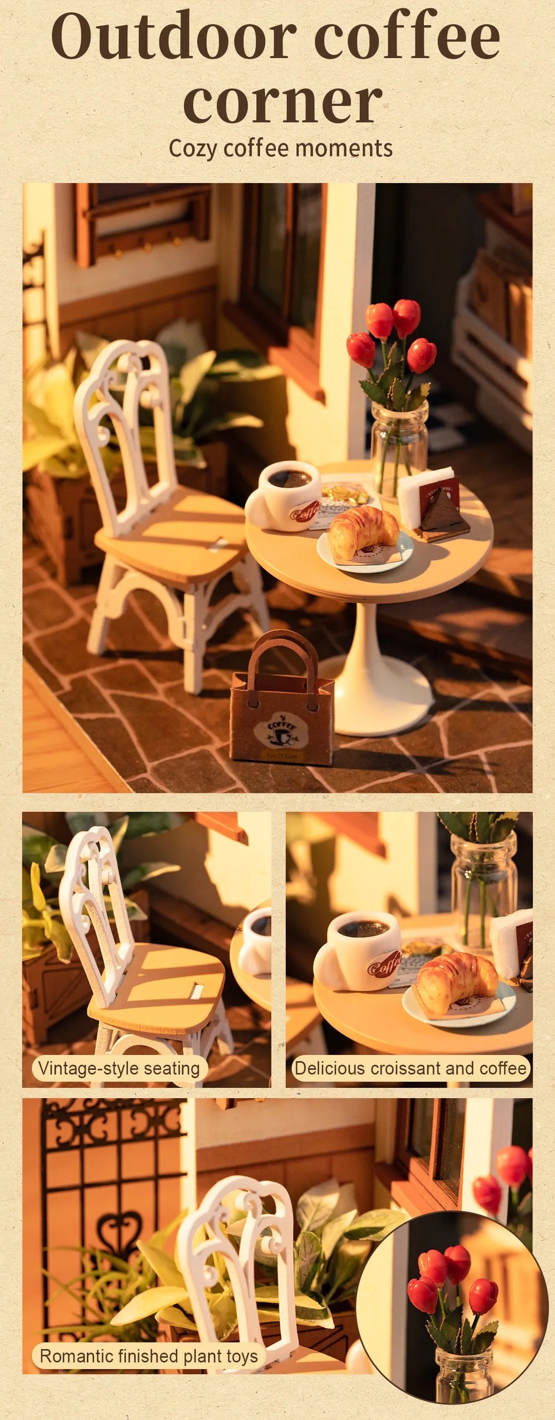 Rolife DIY Miniature House - Slow Life Cafe DG162
