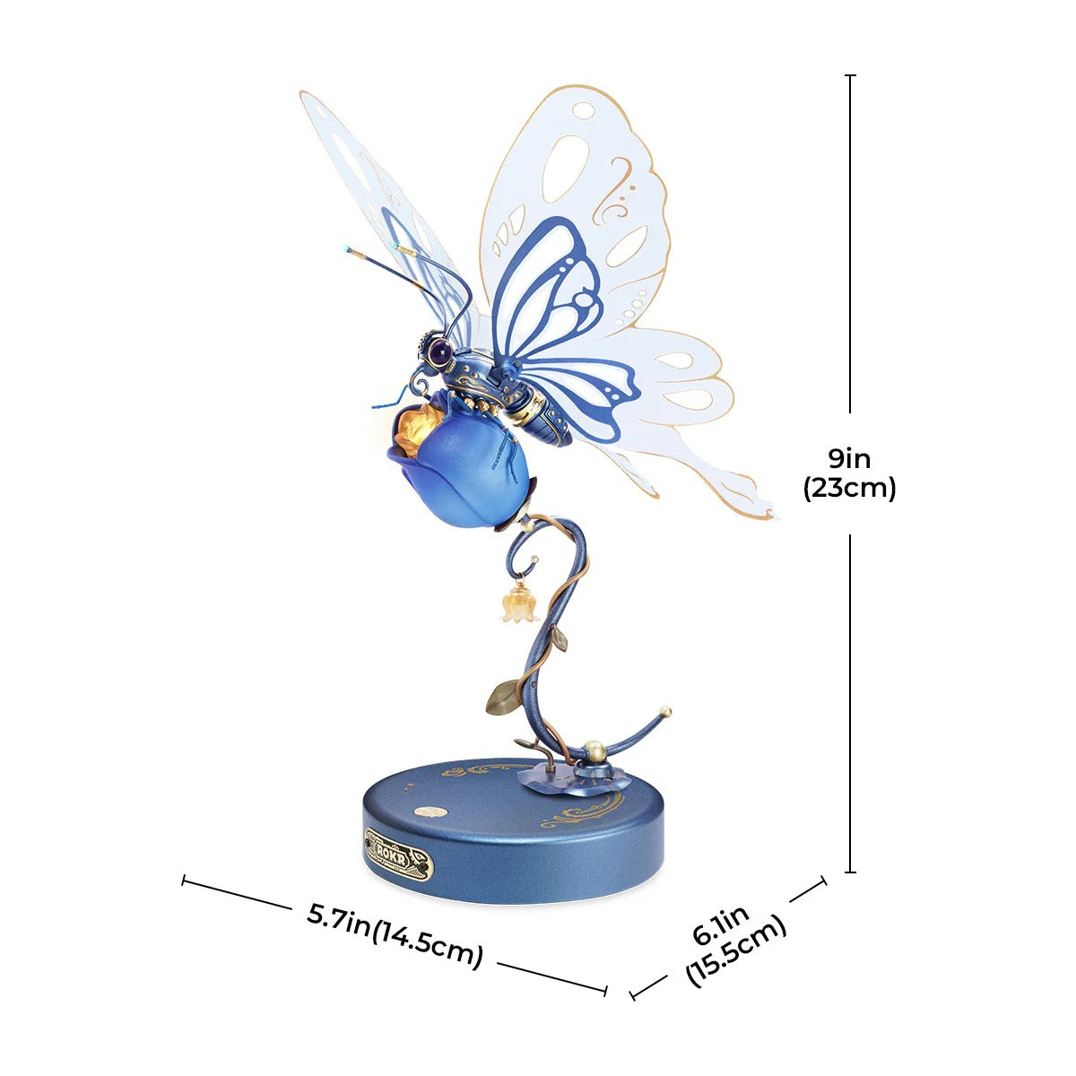 ROKR Butterfly (Blue) Model DIY 3D Puzzle
