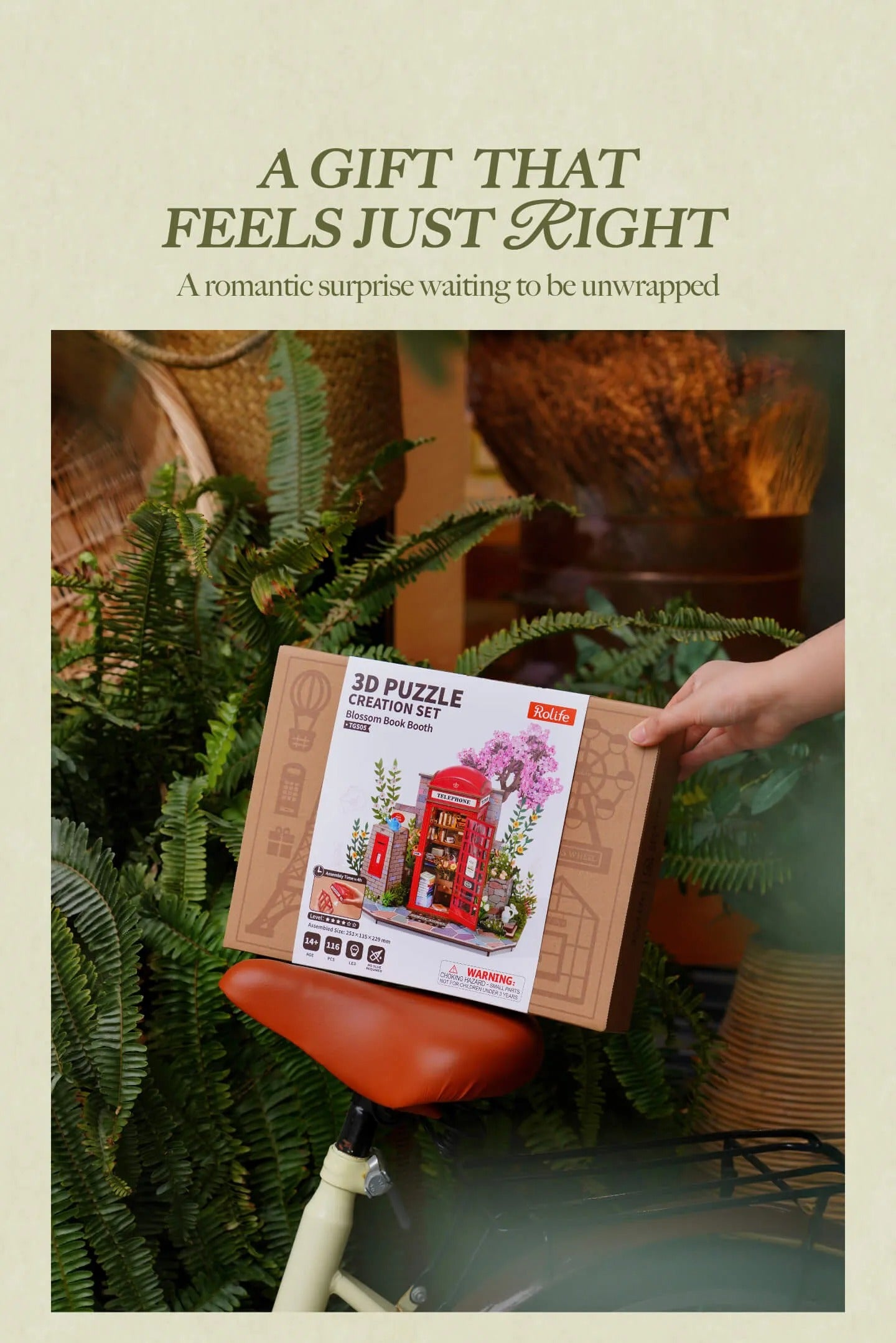 Rolife 3D Wooden Puzzle - Blossom Book Booth TGS05