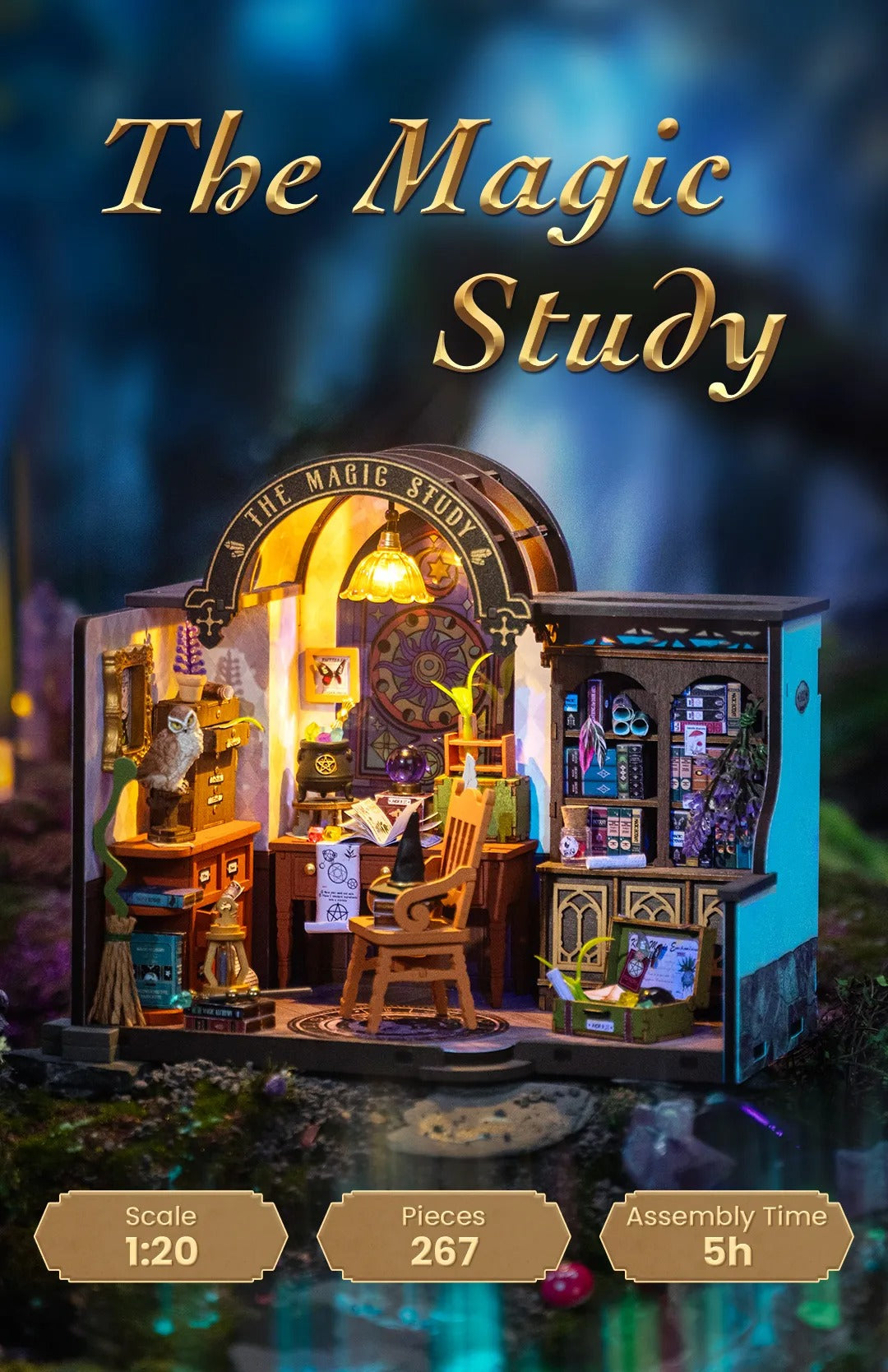 Rolife DIY Miniature House - The Magic Study DG166