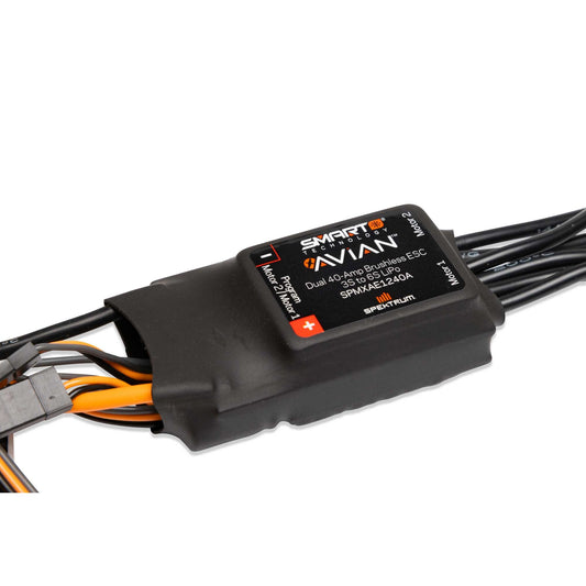 Avian Dual 40A Smart Lite ESC; 3S-6S; IC5 SPMXAE1240A