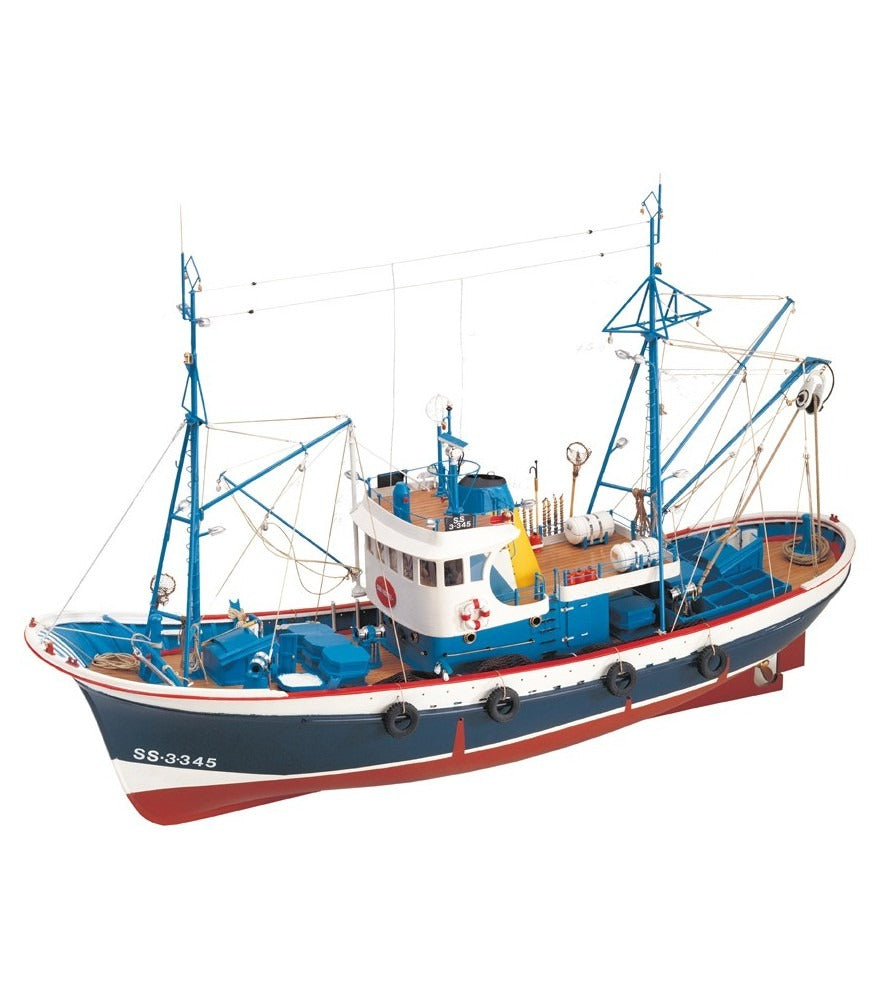 New Tuna Boat Marina II. 1:50 Wooden Model Fishing Boat Kit 20506