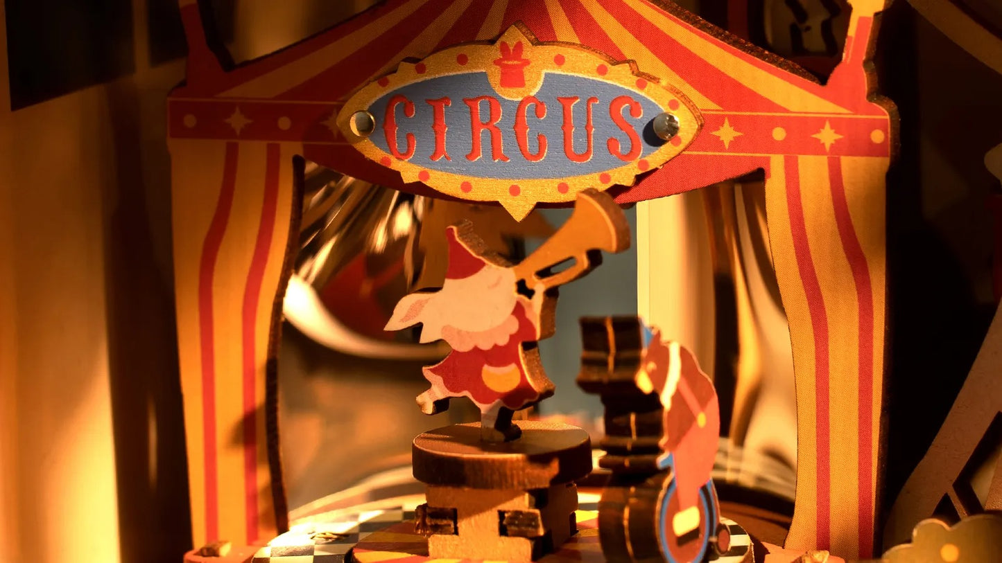 Rolife Sunset Carnival DIY Music Box 3D Wooden Puzzle