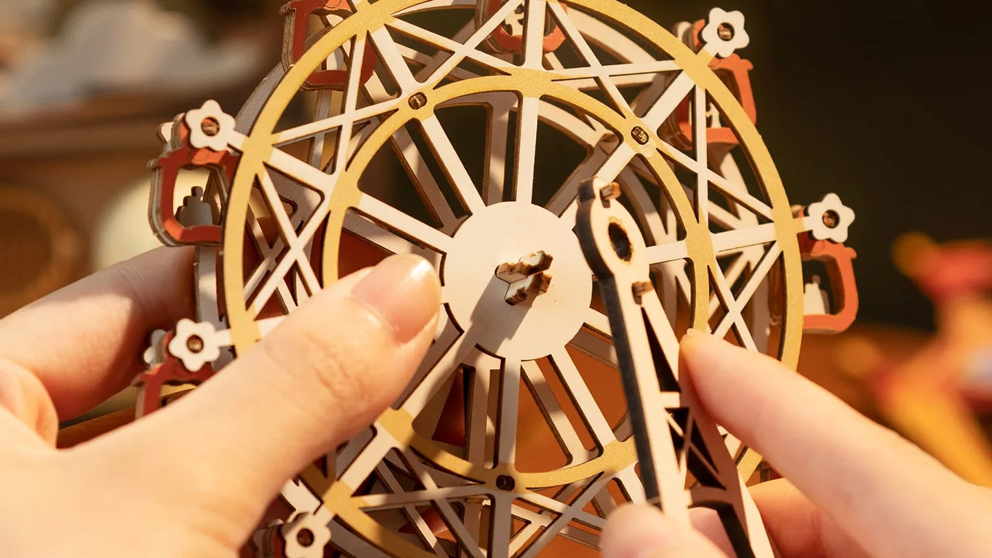 Rolife Sunset Carnival DIY Music Box 3D Wooden Puzzle