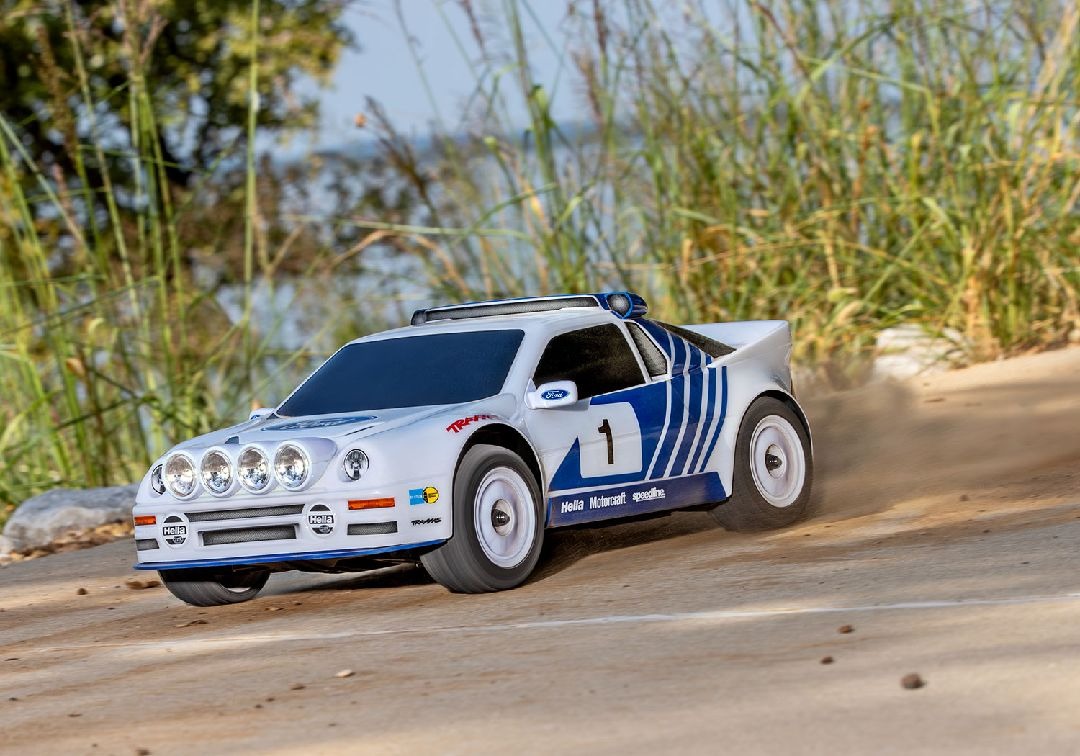 Traxxas 1/16 RS200 Mini Rally VXL-3S 4x4 RTR - White (B&C Incl)