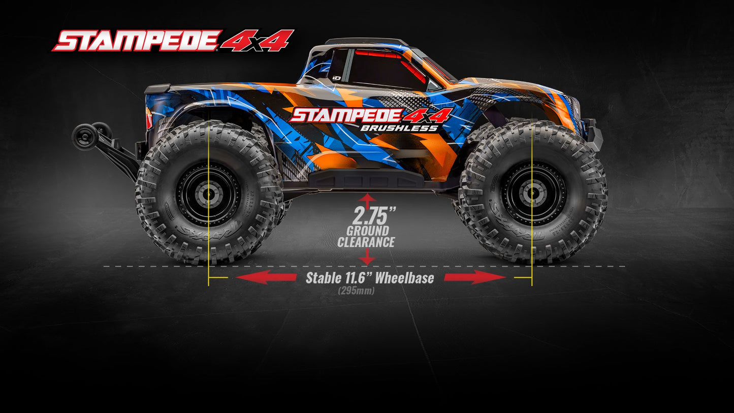 Traxxas 1/10 Stampede HD VX3 4WD RTR - Orange