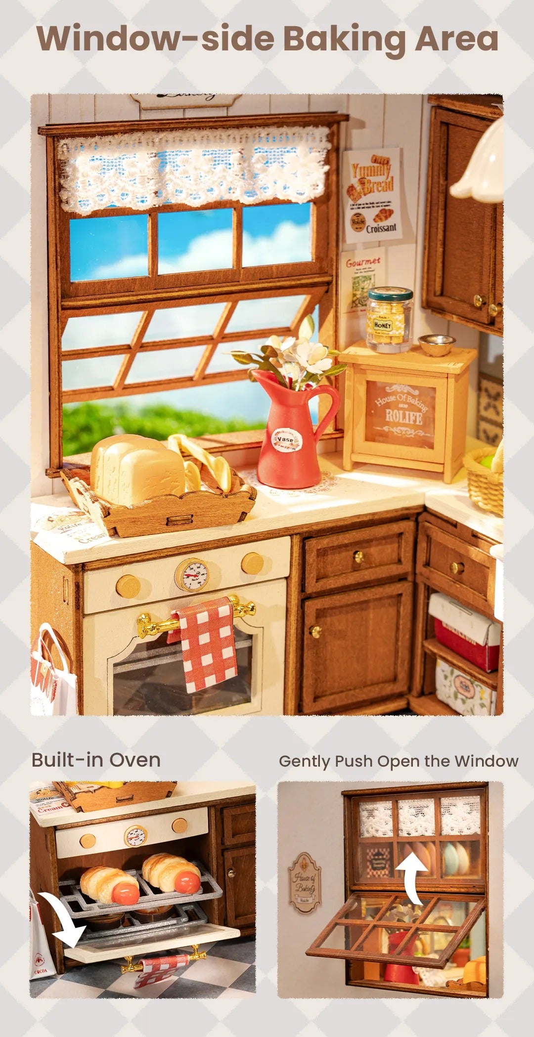 Rolife DIY Miniature House - Baking Kitchen DG172