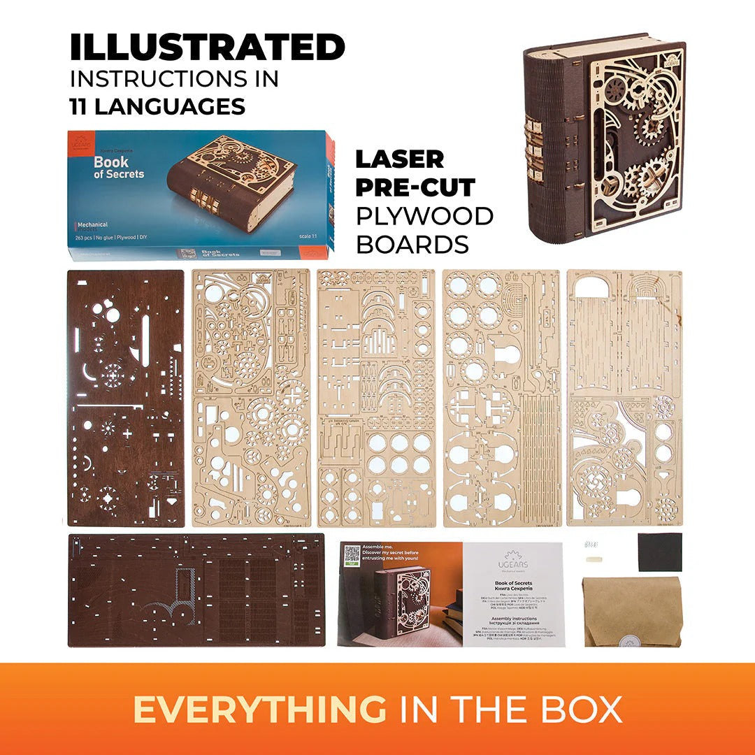 UGears Book of Secrets - 263 Pieces