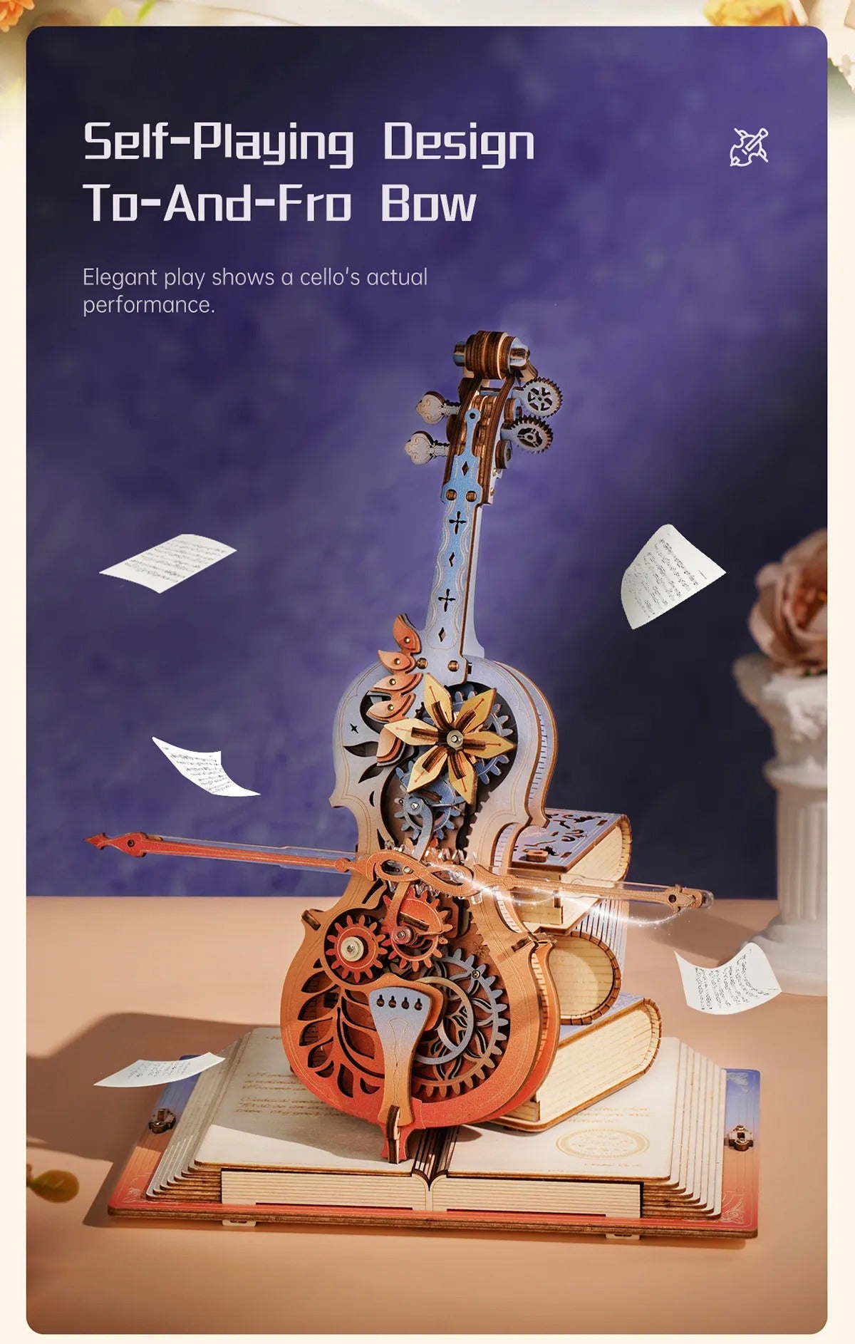 ROKR Symphony of Gorgeous Dreams Mechanical Music Box