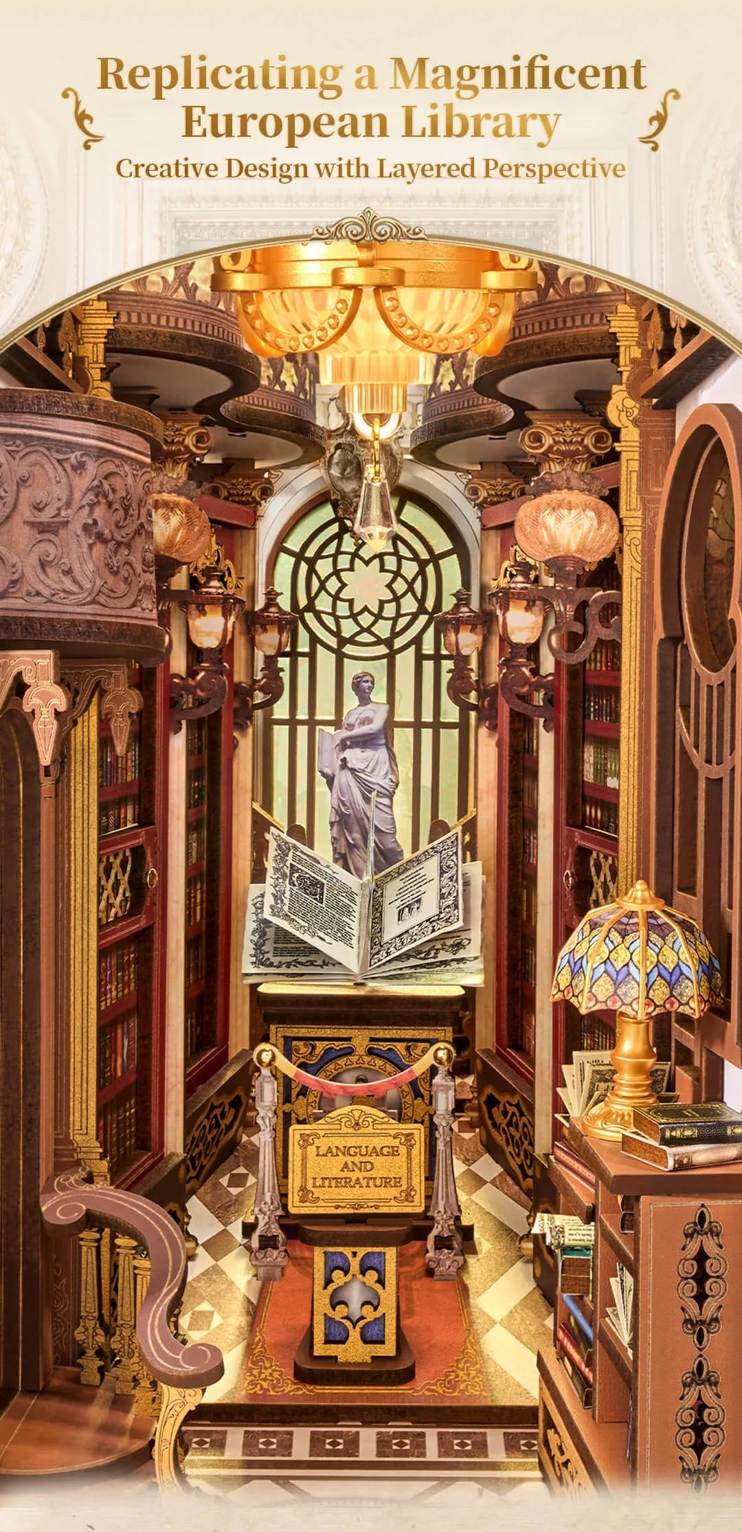 Rolife DIY Book Book Kit - Library of Wonders TGB16