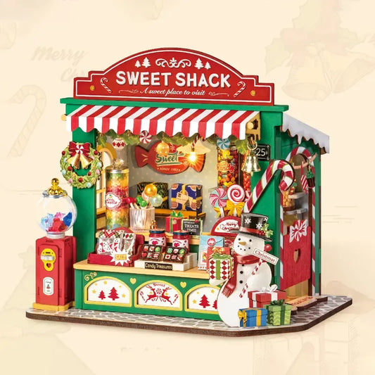 Rolife Christmas Candy Stand Xmas DIY House DS043