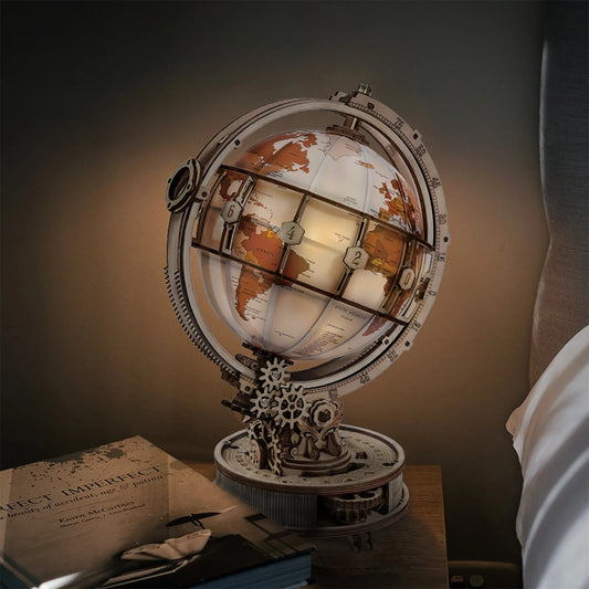 ROKR Luminous Globe 3D Wooden Puzzle ST003