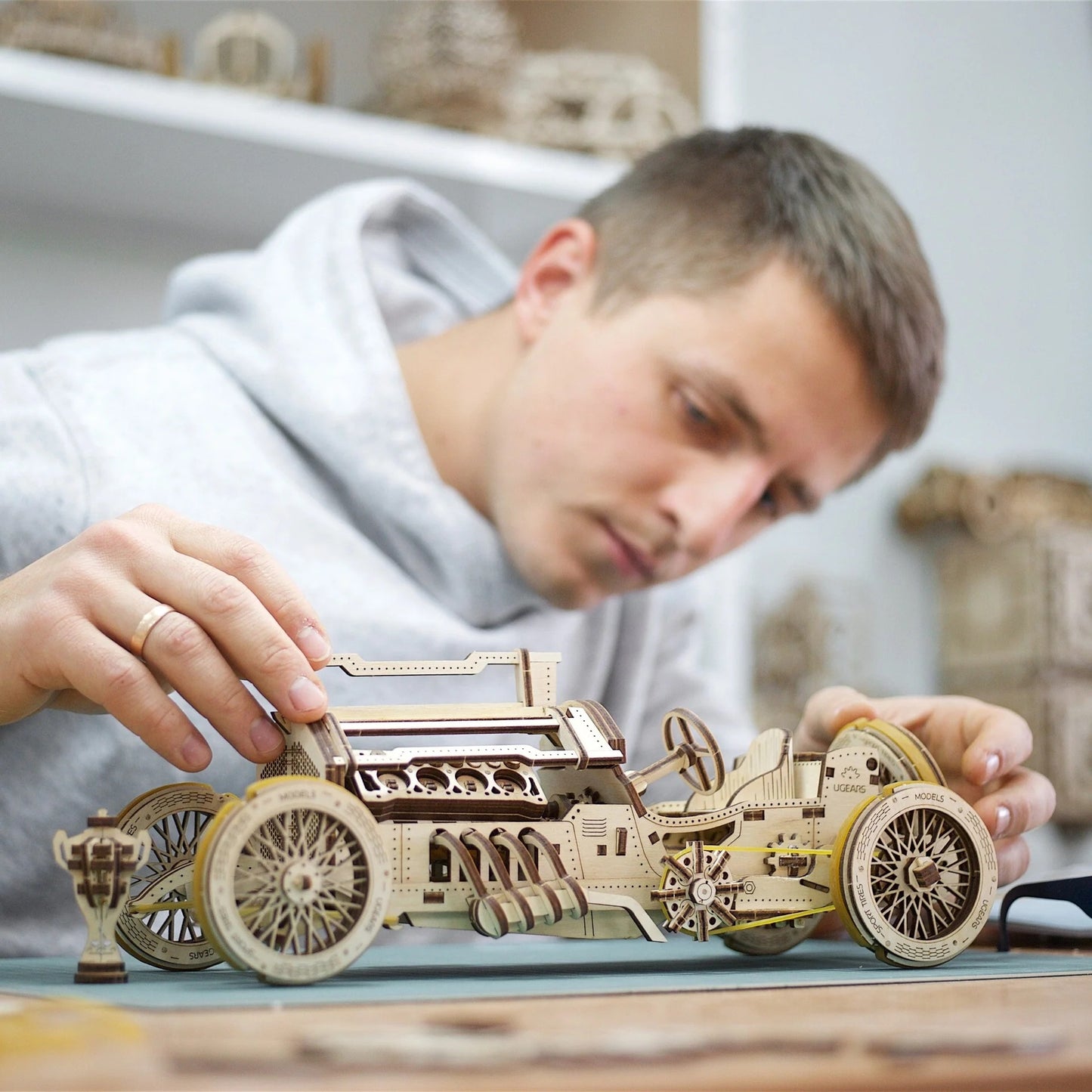 UGears U-9 Grand Prix Car - 348 Pieces (Advanced)