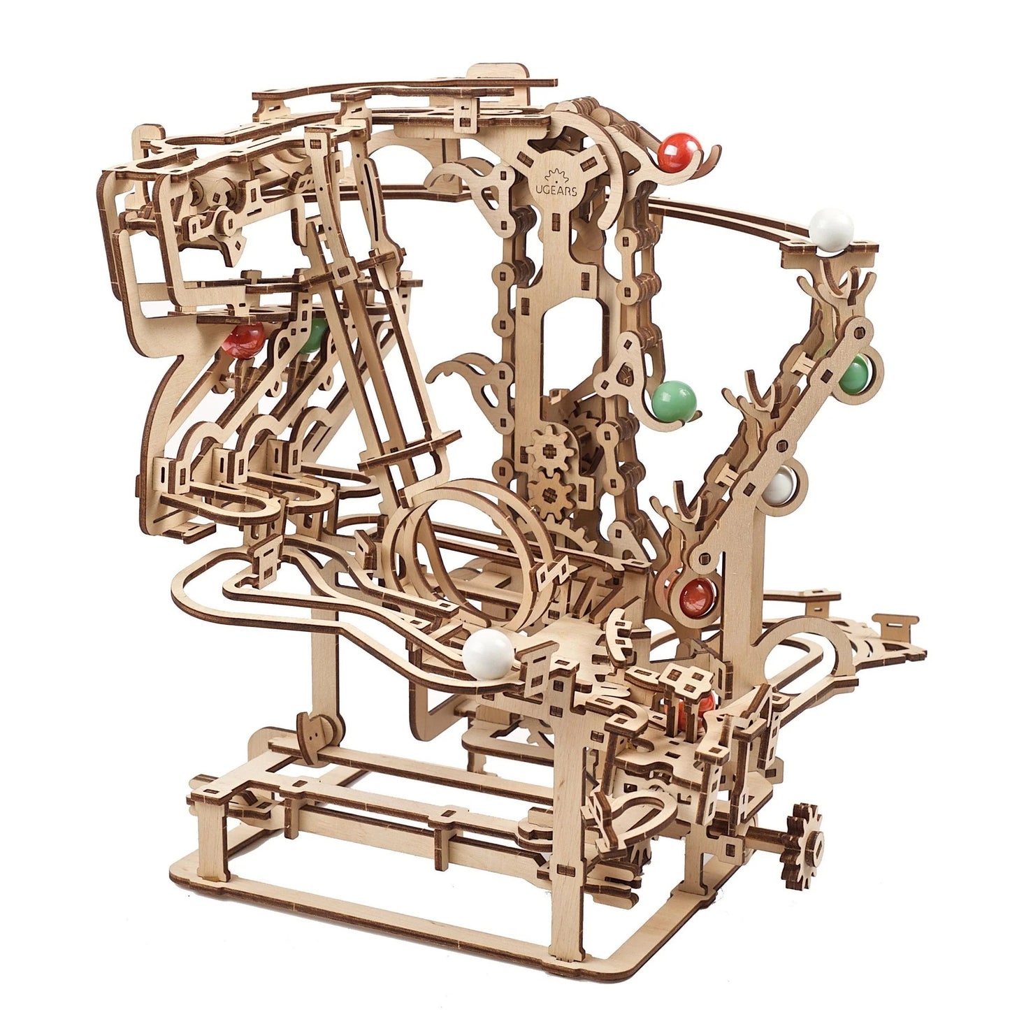 Ugears Marble Run Chain Hoist model kit - 400 Pieces (Advanced)