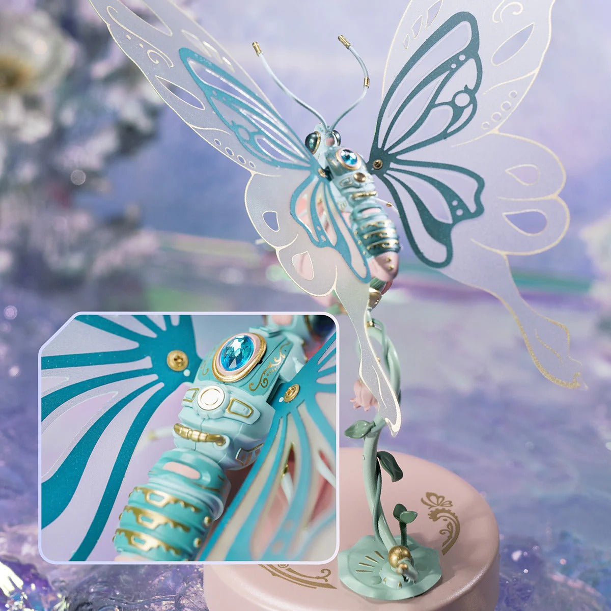ROKR Butterfly (Blue) Model DIY 3D Puzzle
